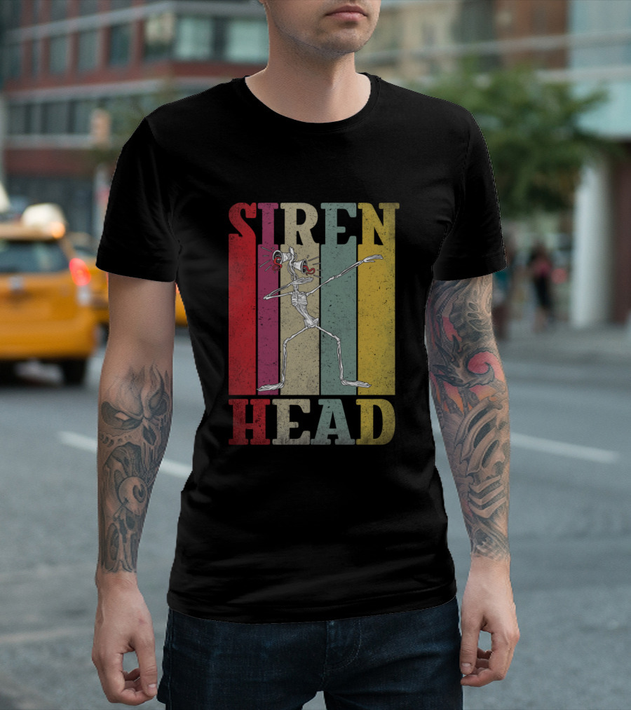Retro Siren Head Dabbing Monster T-Shirt