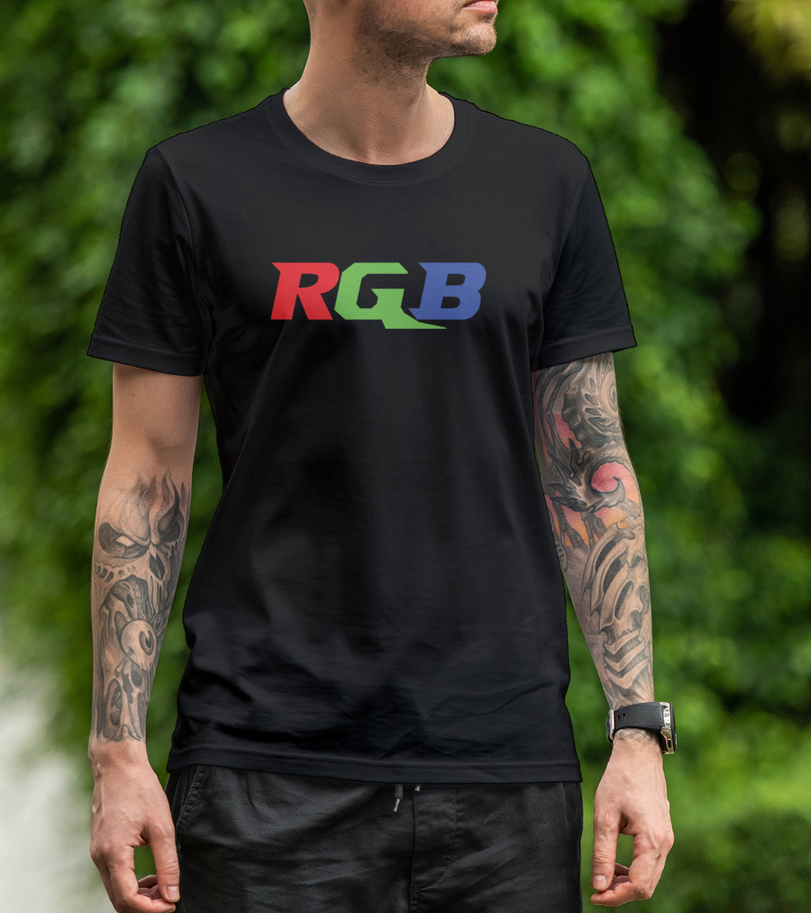 RGB Red Green Blue Text T-Shirt