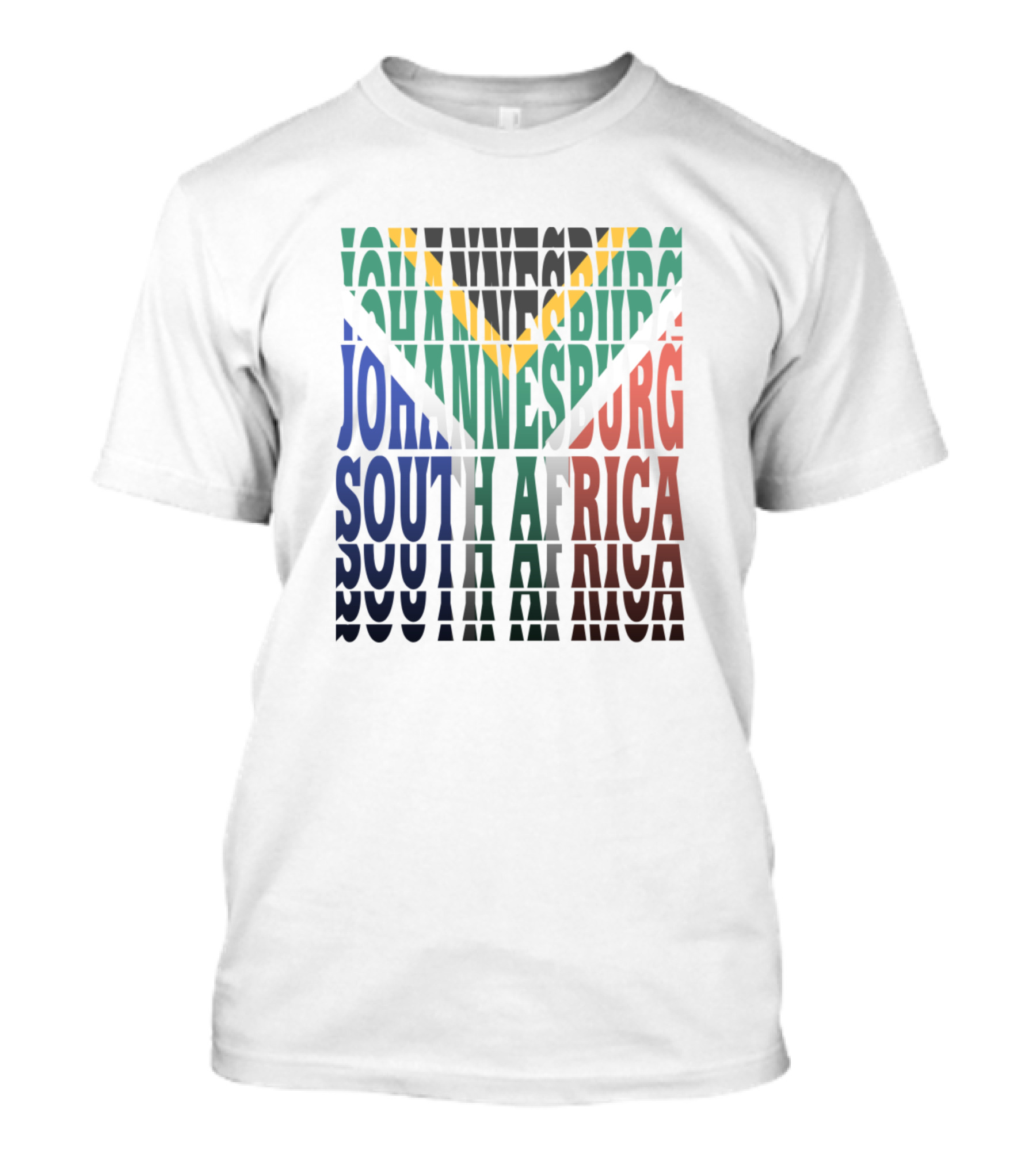 Johannesburg South Africa Flag Reflection T-Shirt