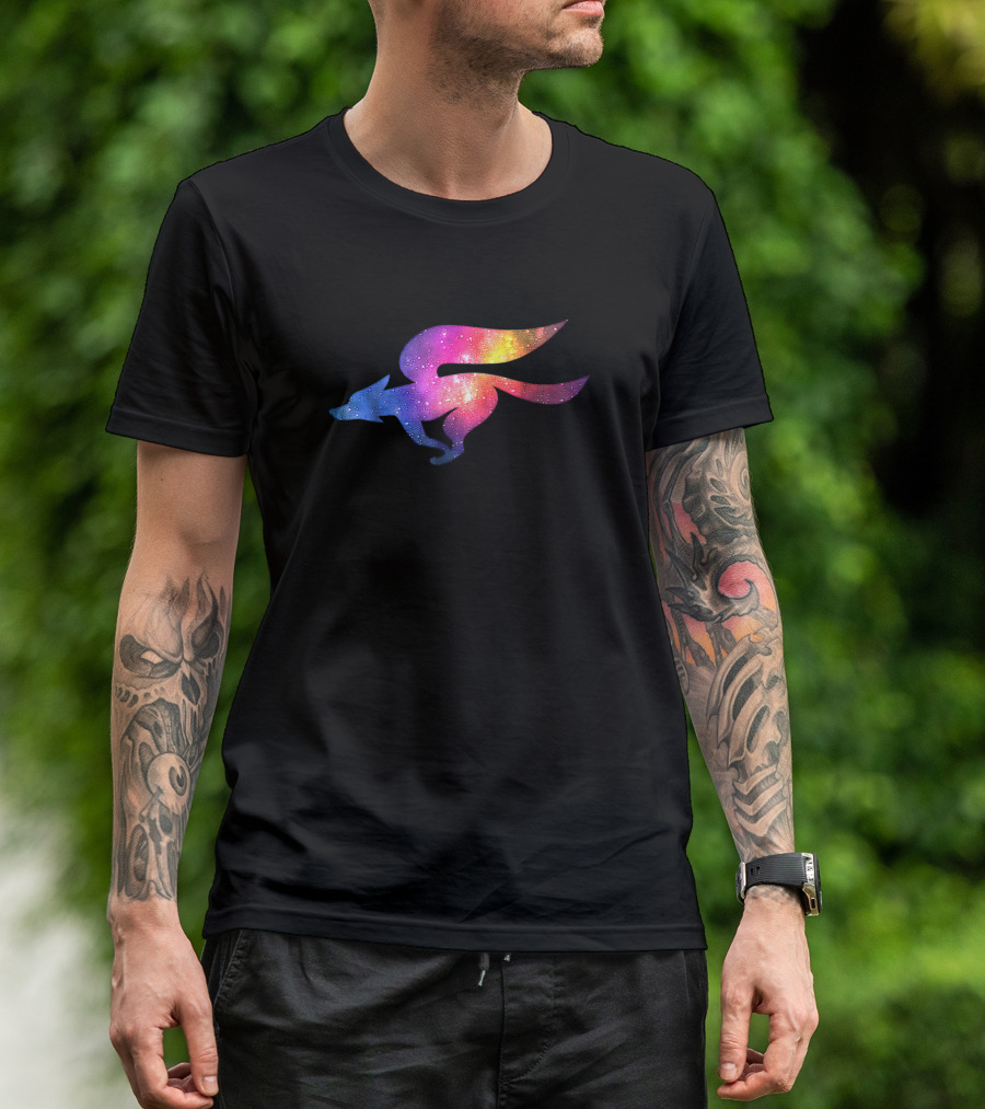 Star Foxes Space Light Galaxy Fox T-Shirt