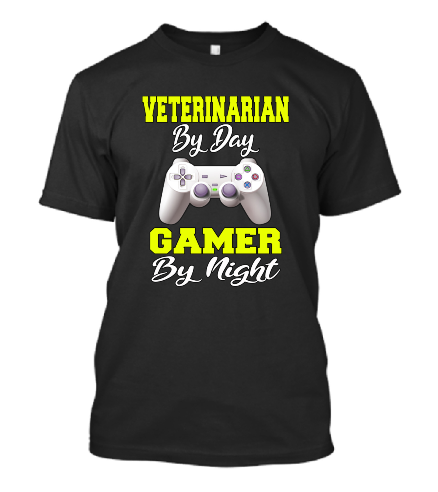 VETERINARIAN BY DAY GAMER BY NIGHT CONTROLLER T-Shirt