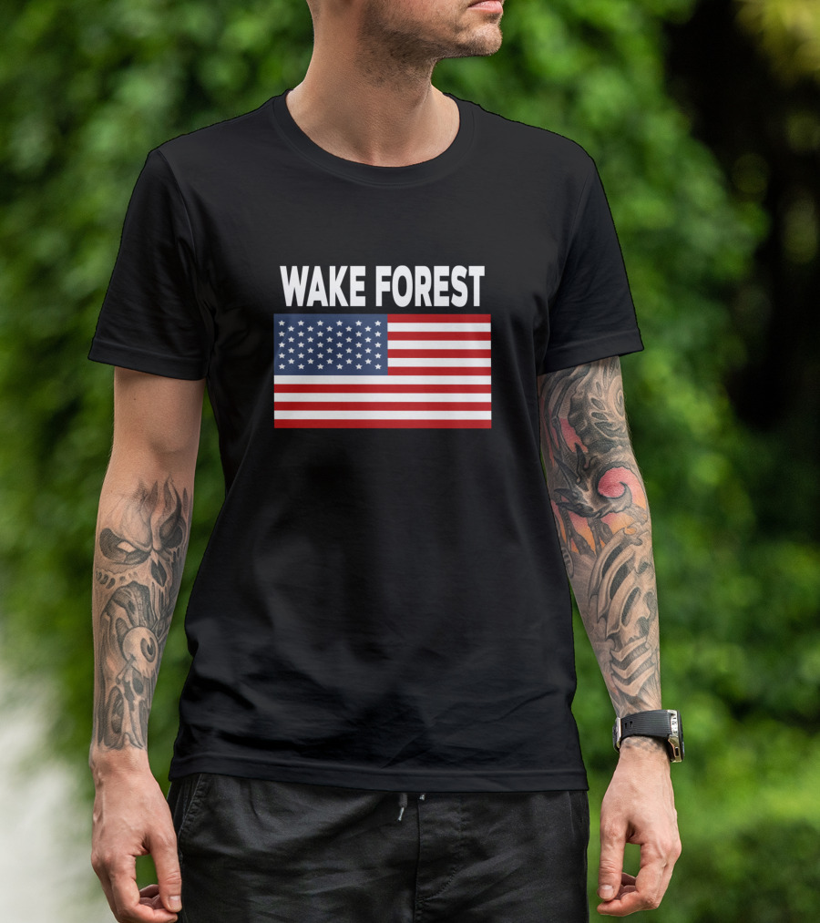 Wake Forest American Flag T-Shirt