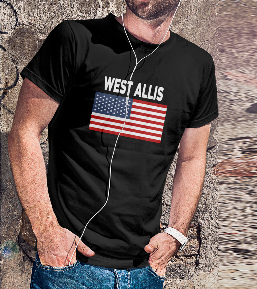 West Allis American Flag T-Shirt