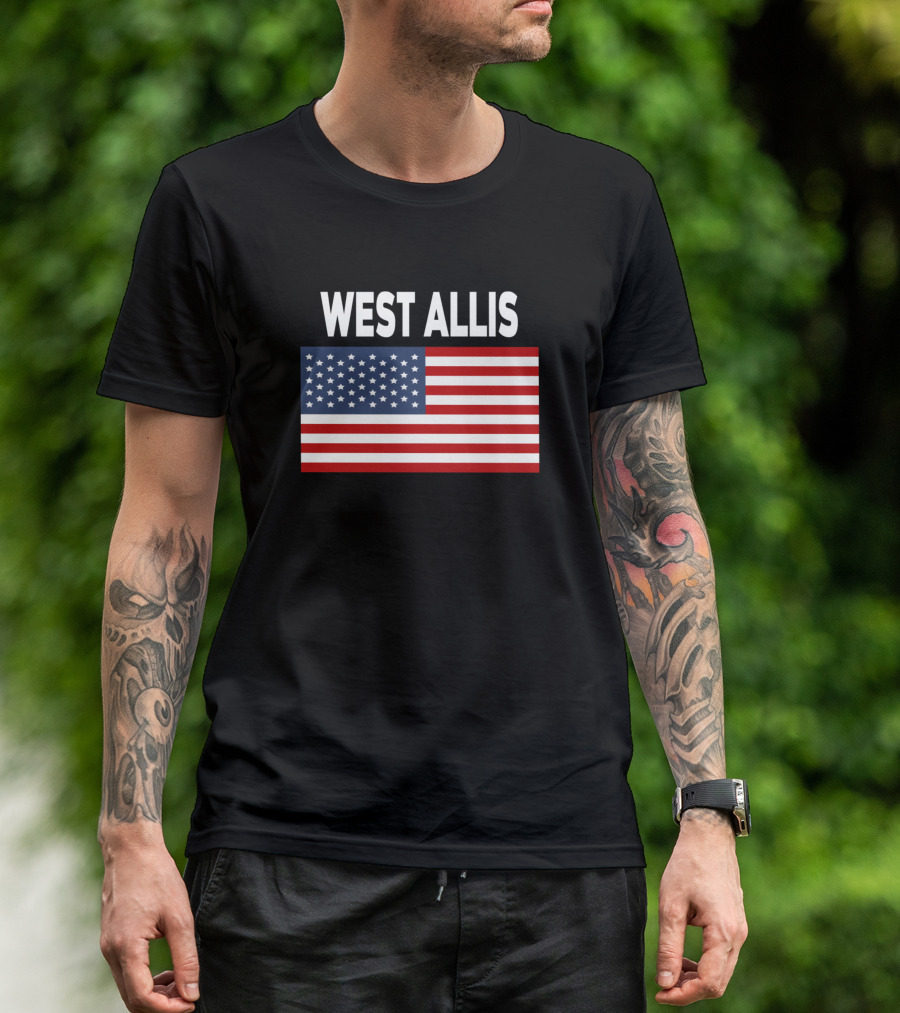 West Allis American Flag T-Shirt