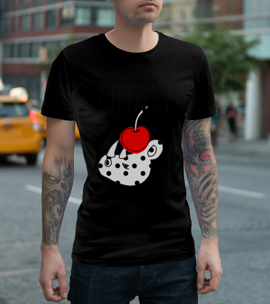 CHERRY Dotted Rhino with Red Cherry T-Shirt