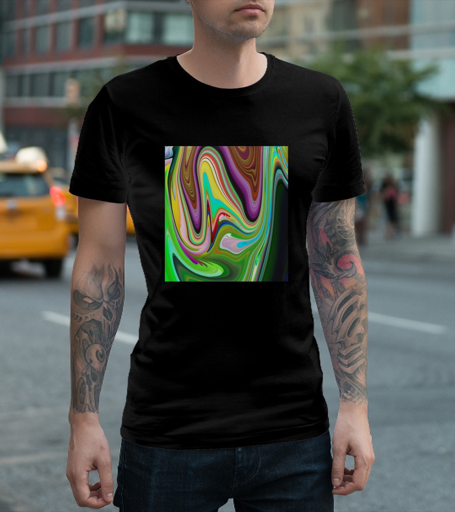 Colors Mix Vivid Swirl T-Shirt