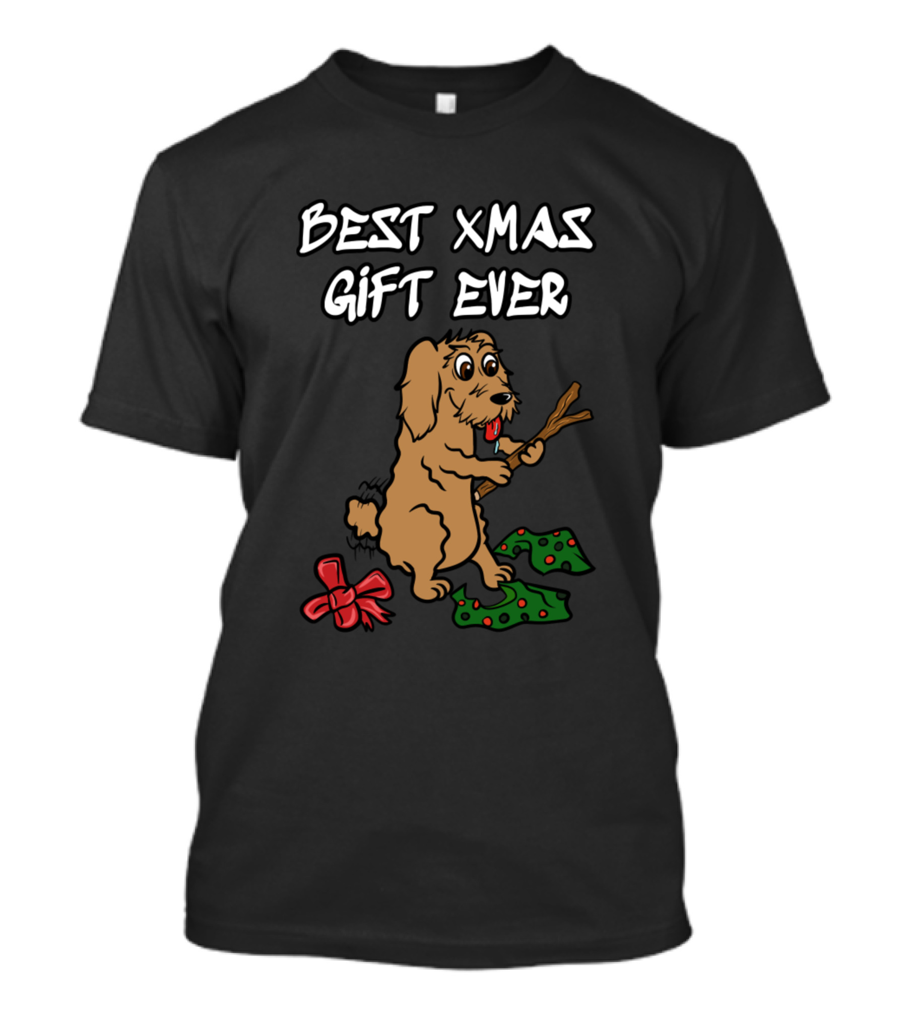 Best Xmas Gift Ever Funny Goldendoodle Dogs T-Shirt