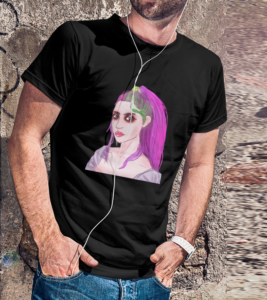 Grimes Purple Hair T-Shirt