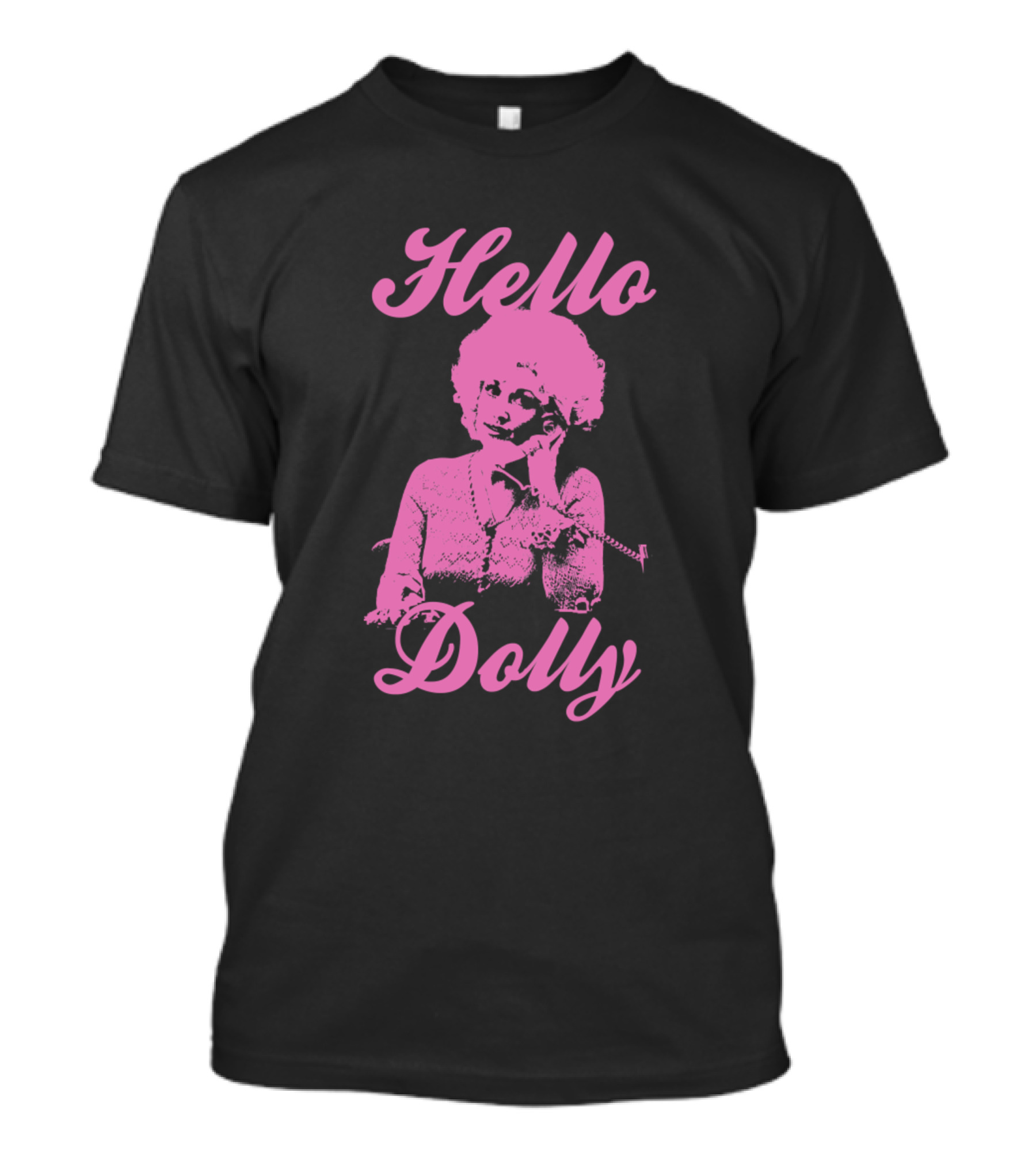 Hello Dolly Pink Stencil Icon T-Shirt