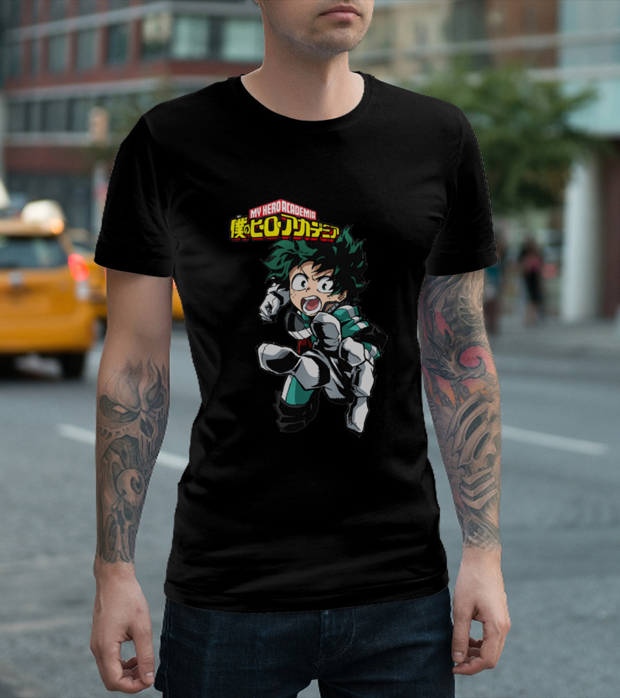 My Hero Academia Boku No Hero Academia Midoriya Izuku Dynamic Action Pose T-Shirt
