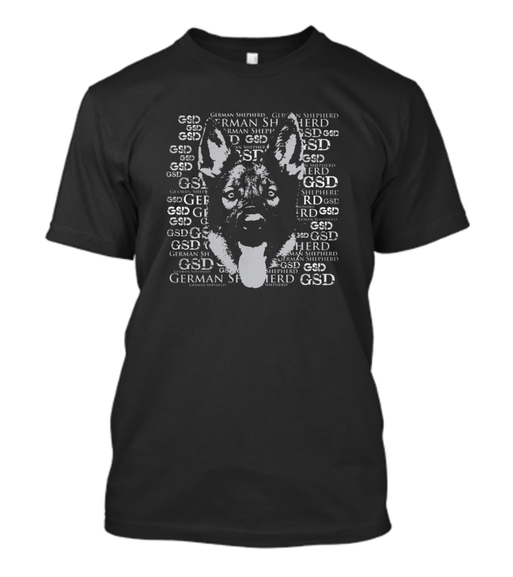 GSD German Shepherd Word T-Shirt