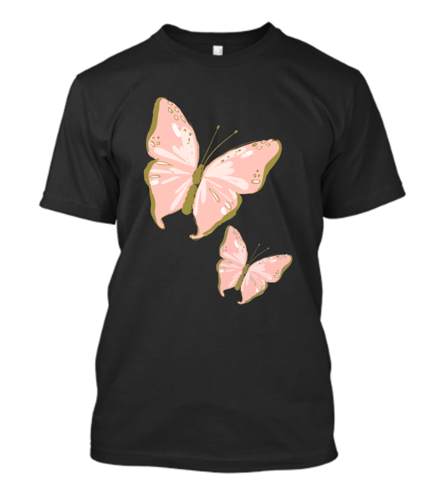 Mother And Baby Butterfly Pink Duo T-Shirt