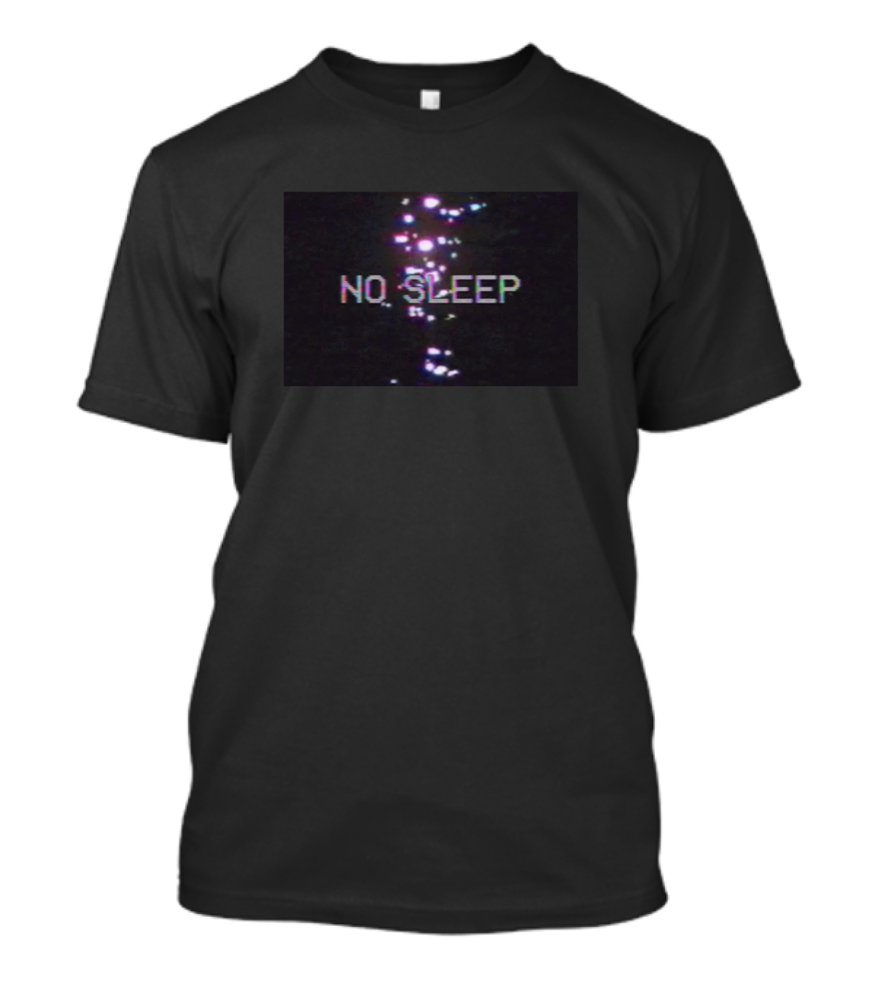 No Sleep Aesthetic Pixel Glitch T-Shirt