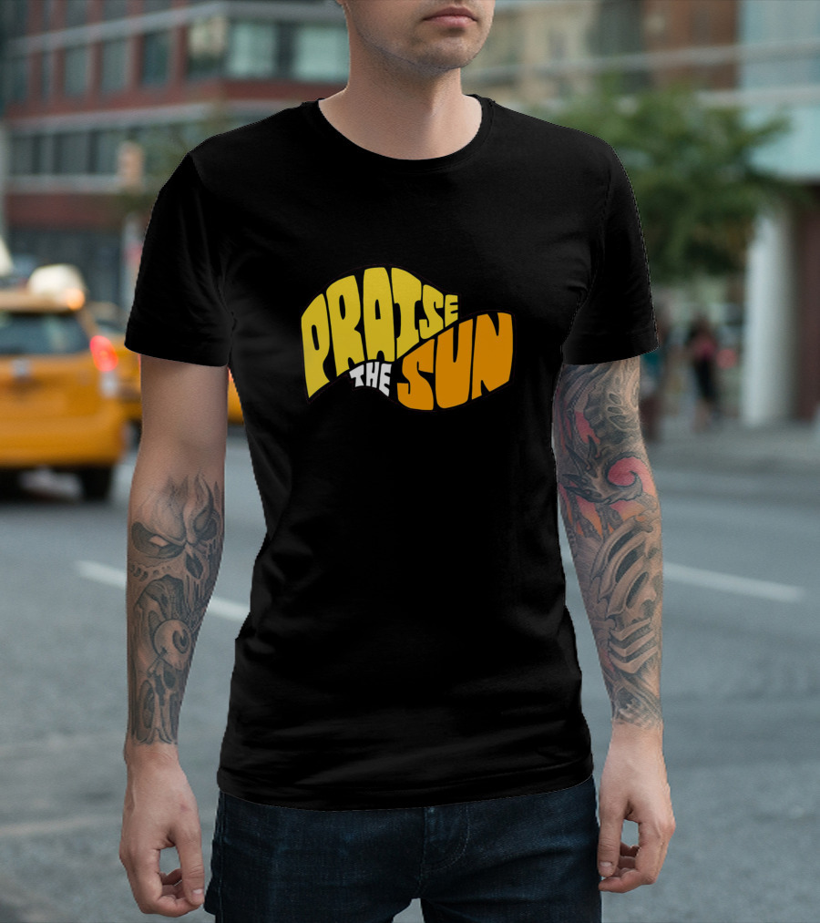 Praise The Sun Dark Souls Inspired Text T-Shirt