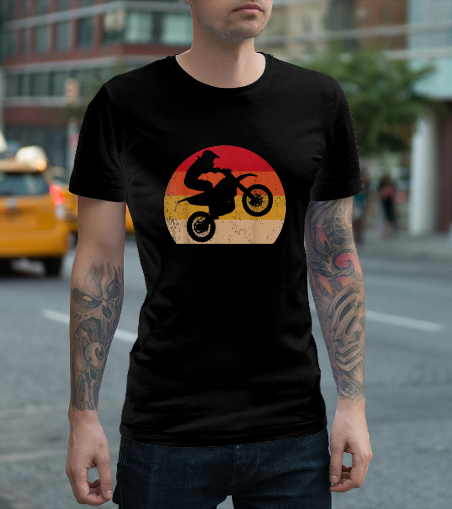 Retro Vintage Motocross Enduro Off Road Motorcycle T-Shirt