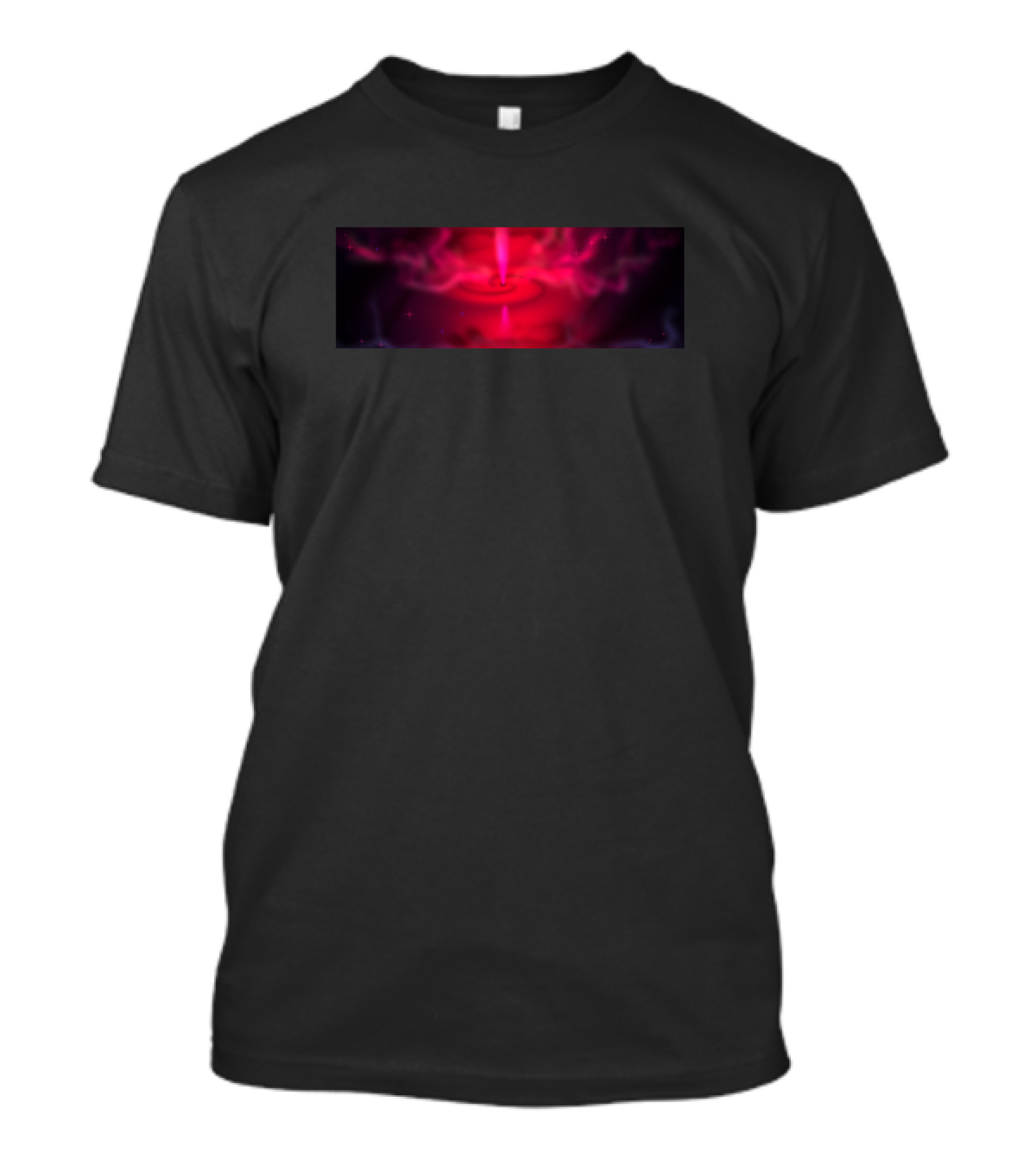 Roseate Creation Nebula Pink Cosmic Vortex T-Shirt