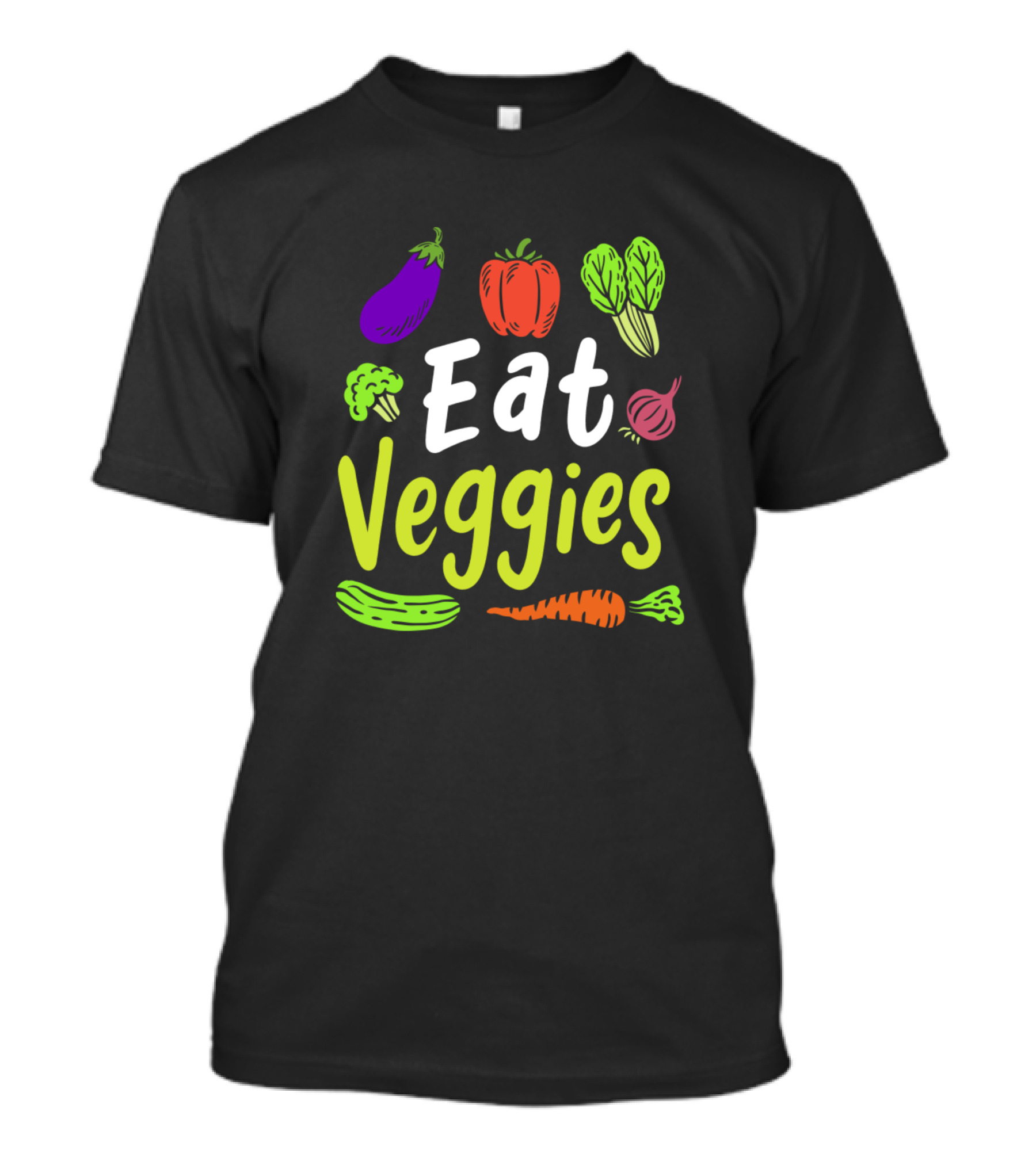 Eat Veggies Eggplant Pepper Lettuce Broccoli Beet Cucumber Carrot T-Shirt