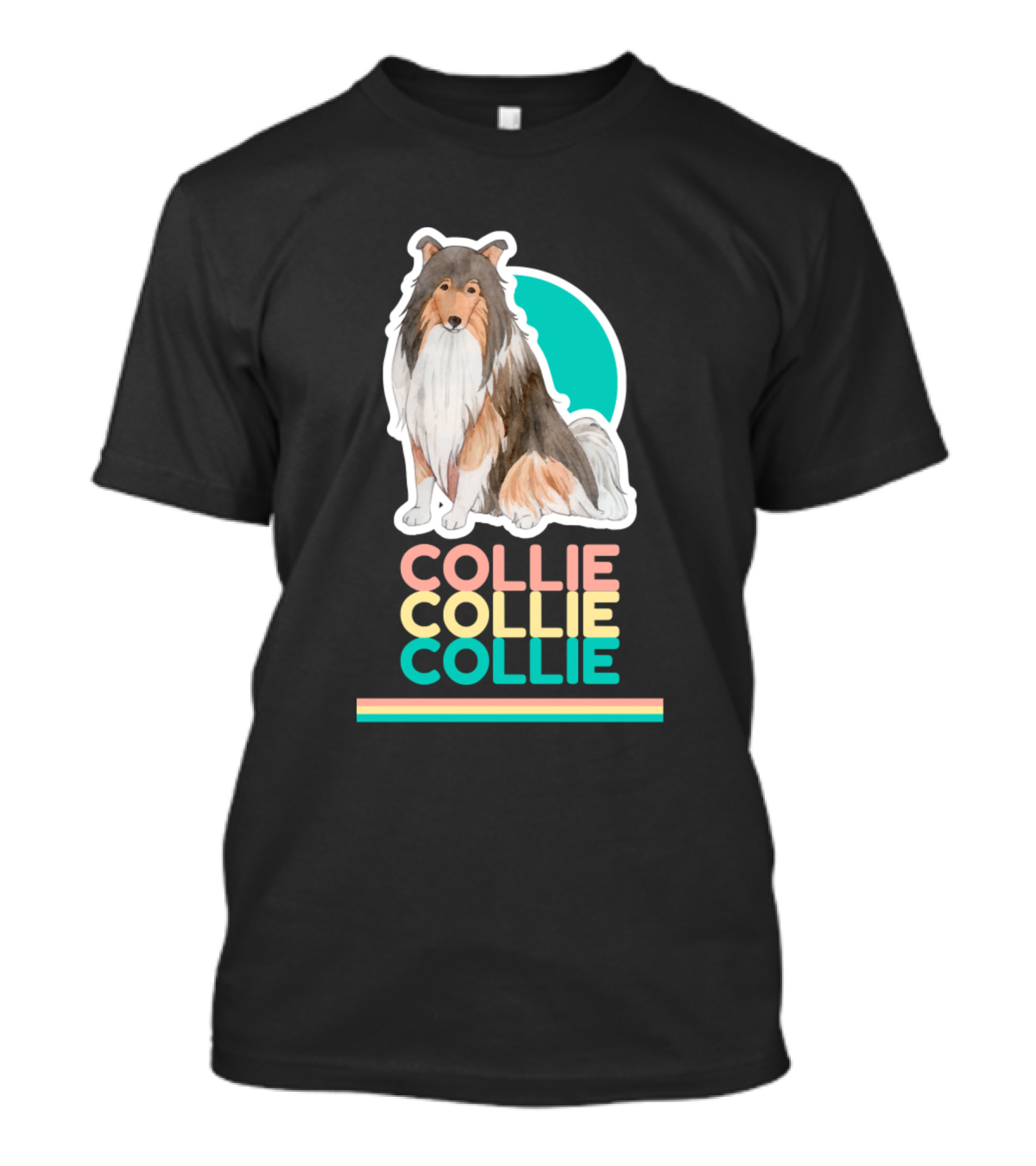 Collie Collie Collie Cute Dog Design1050 T-Shirt
