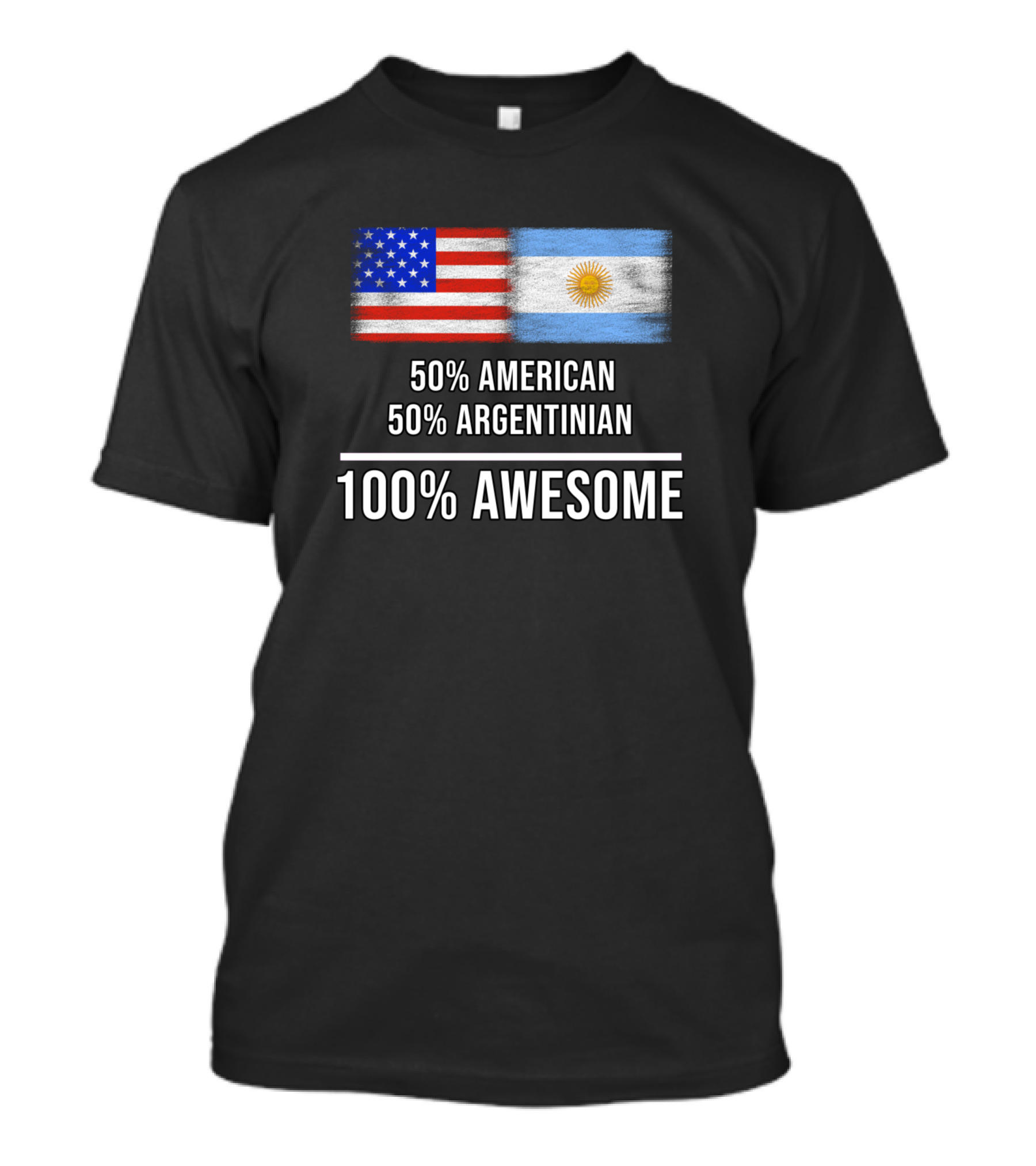 50 American 50 Argentinian Flags 100 Awesome T-Shirt
