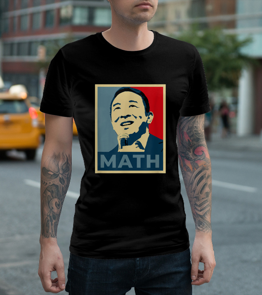 Andrew Yang USA Math Yang Gang President Election Campaign T-Shirt
