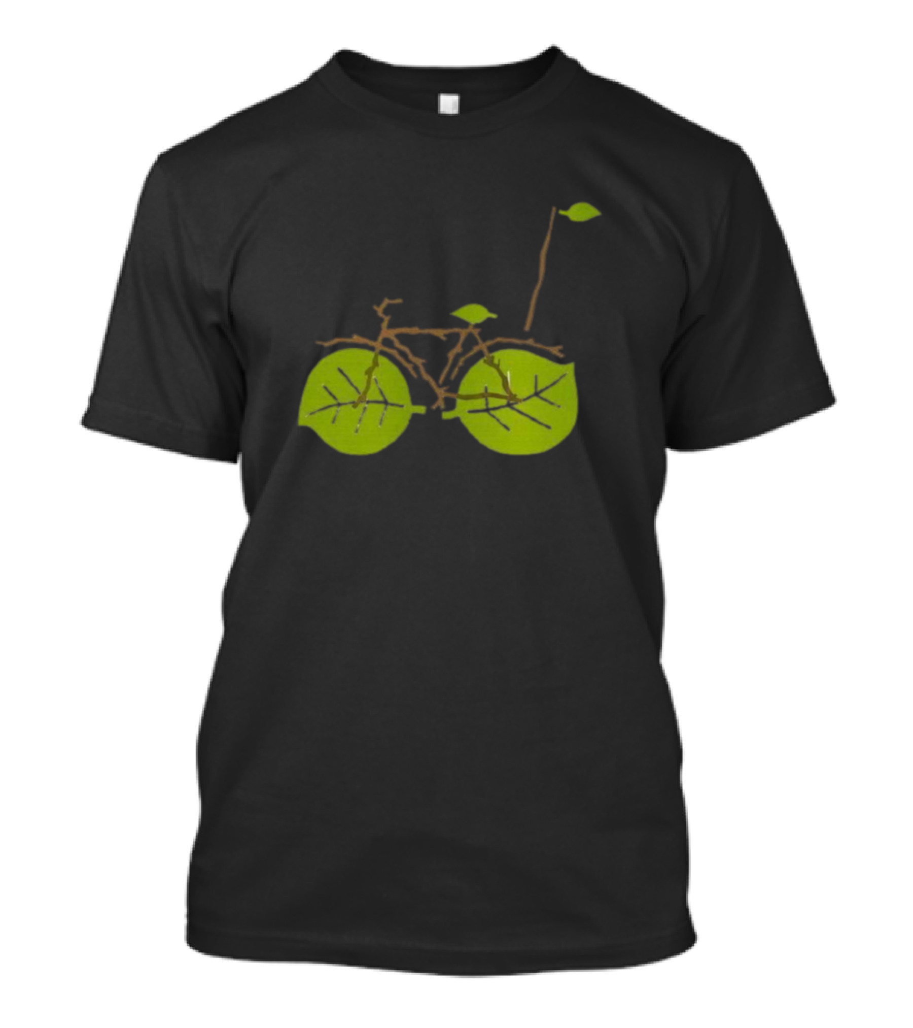Choose A Bike Save The Nature Leaf Bicycle Green Earth T-Shirt