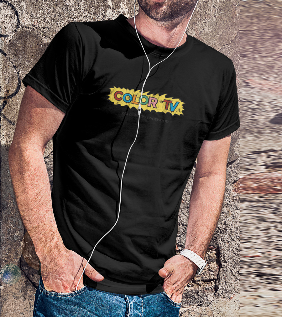 Color TV Comic Style Edgewood T-Shirt