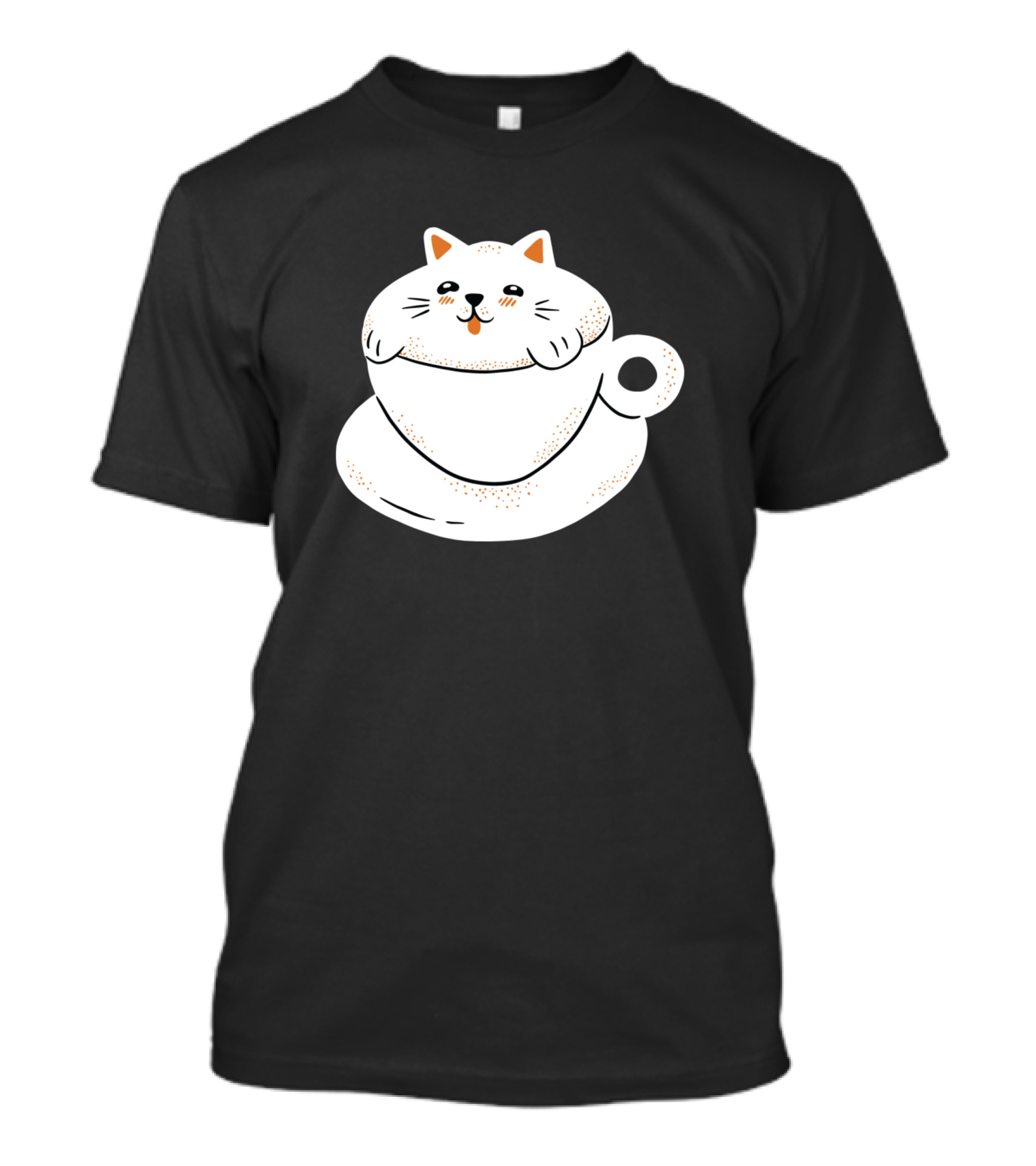 Cute Cat In A Coffee Cup T-Shirt