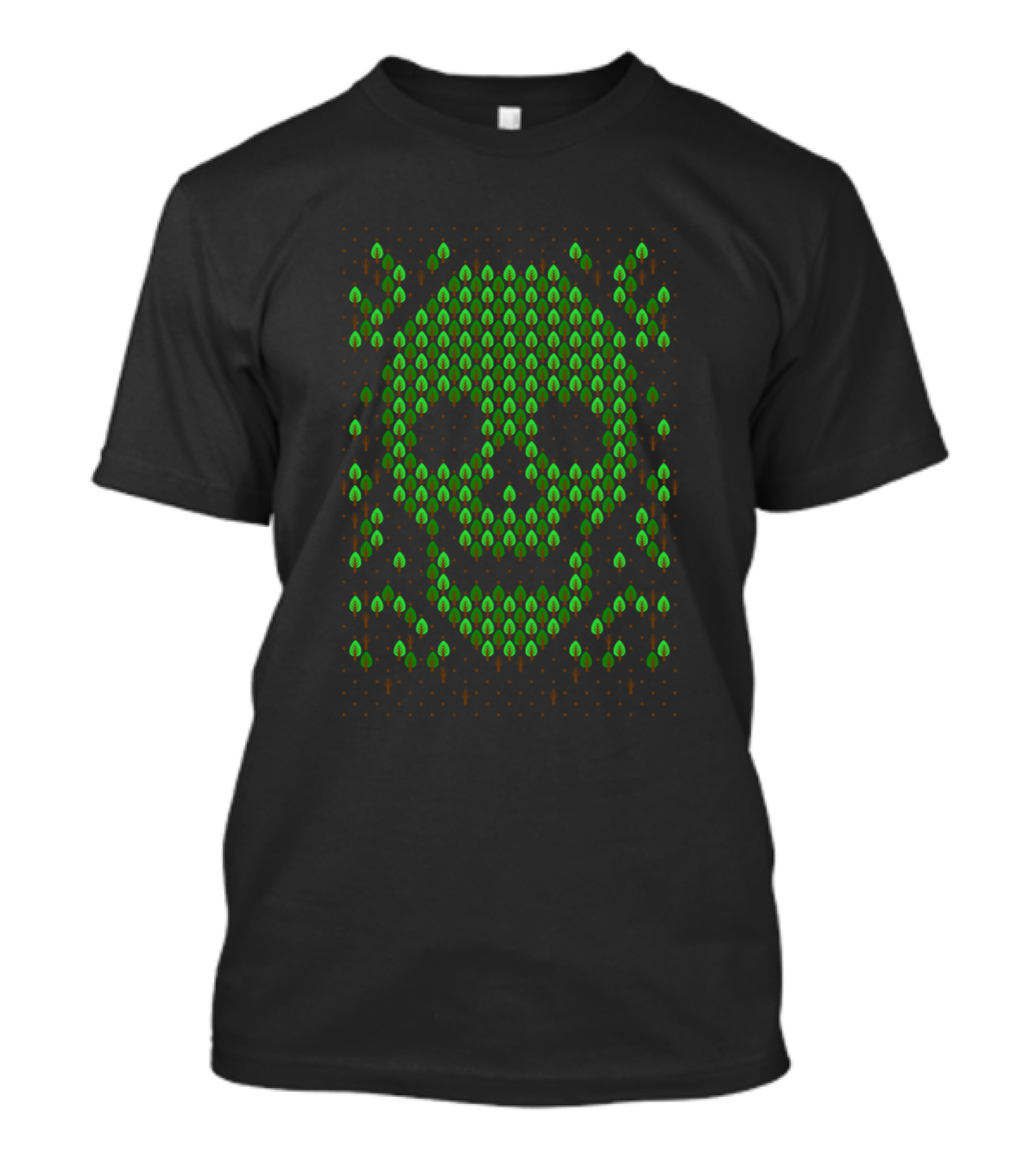 Deforestation Brown Skull Tree T-Shirt
