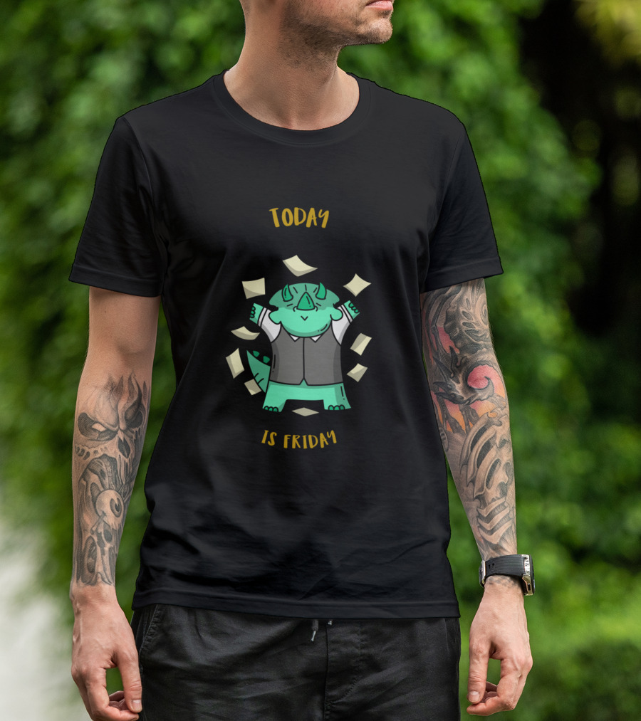 Today Is Friday Dinosaur T-Shirt