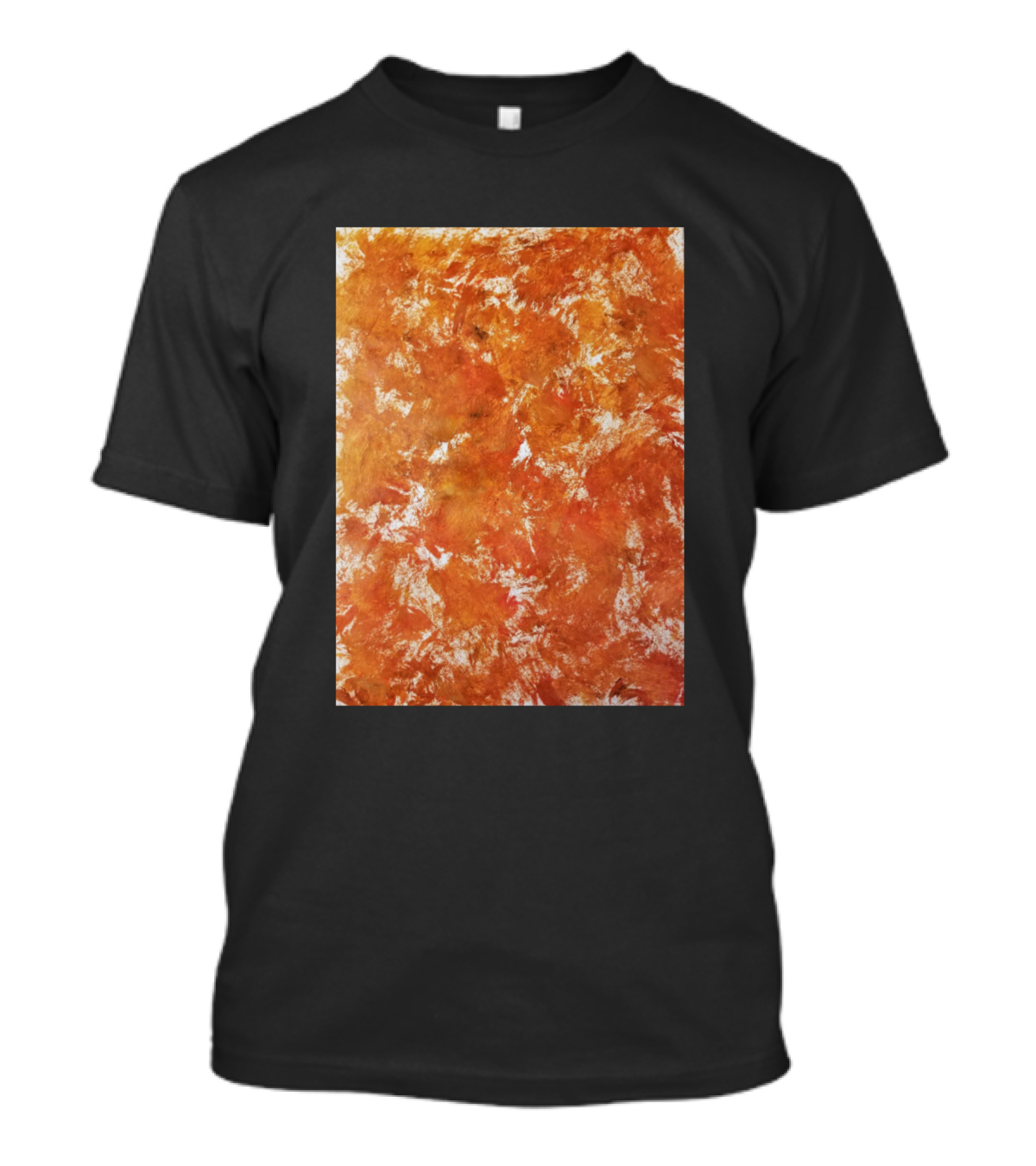 Fun Fall Orange Splashes Autumn Texture T-Shirt