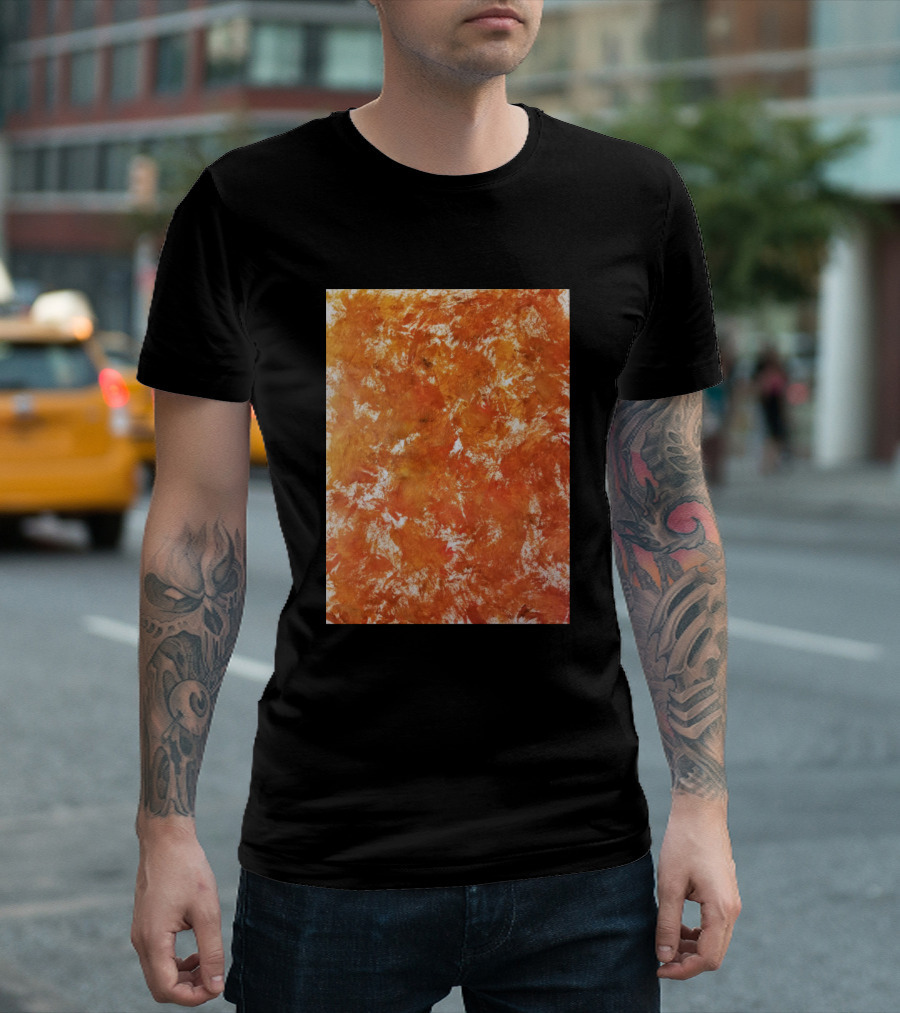 Fun Fall Orange Splashes Autumn Texture T-Shirt