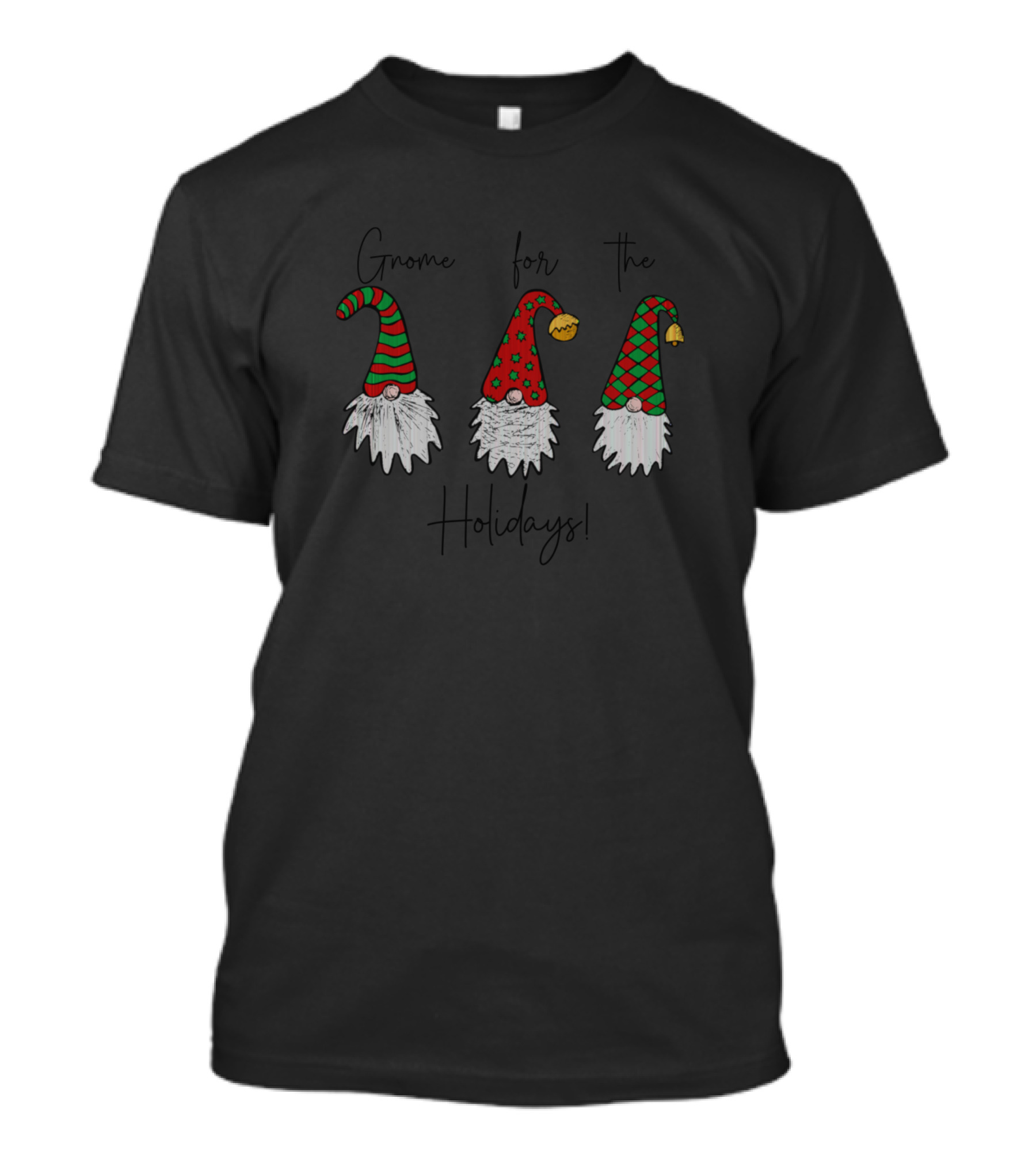 Gnome For The Holidays Christmas Gnome Trio T-Shirt