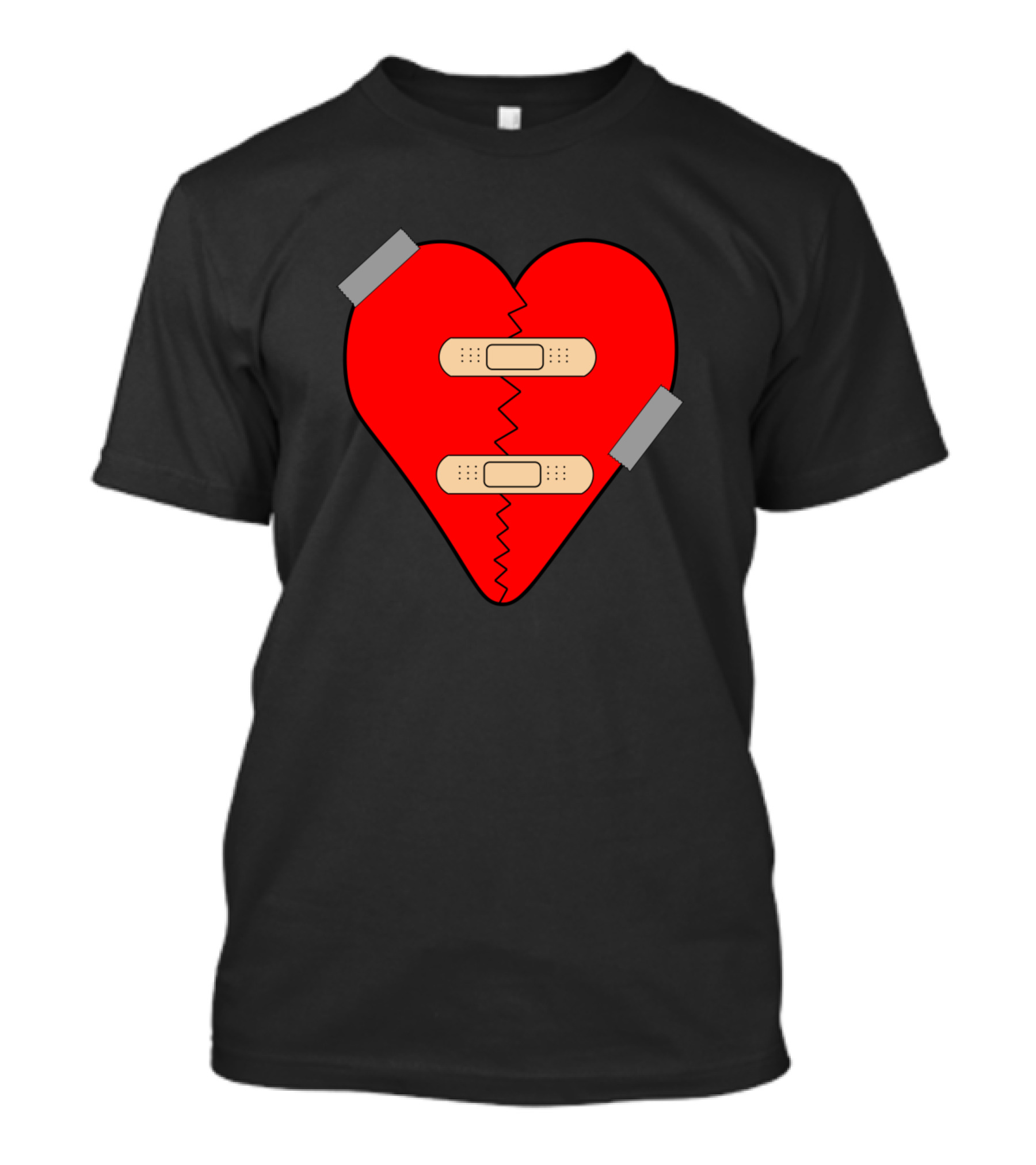 Healing Heart With Bandaged Broken Heart T-Shirt