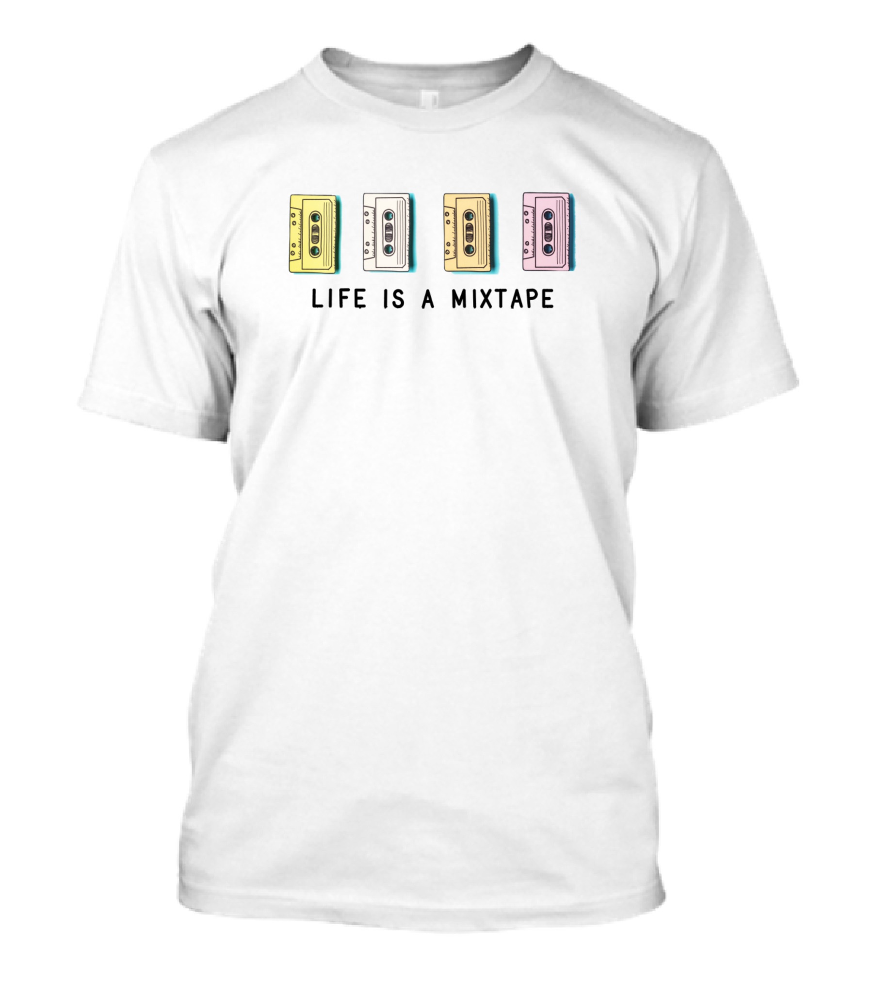 Life Is A Mixtape Audio Cassette Lovers Music T-Shirt