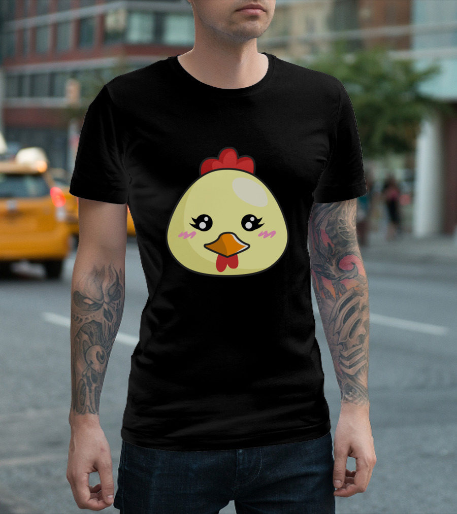 Little Chicken Kawaii Face Cute T-Shirt