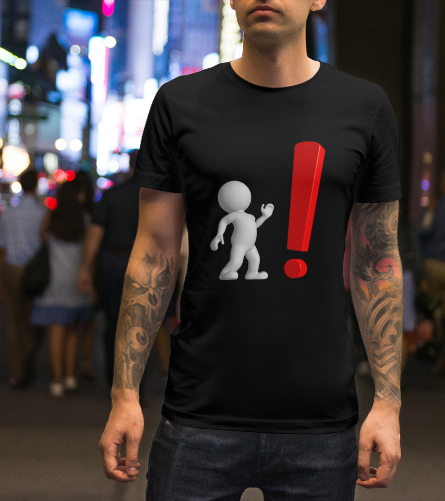 Avatar Exclamation Point 3D Figure T-Shirt