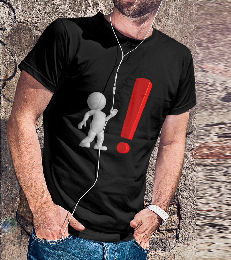Avatar Exclamation Point 3D Figure T-Shirt