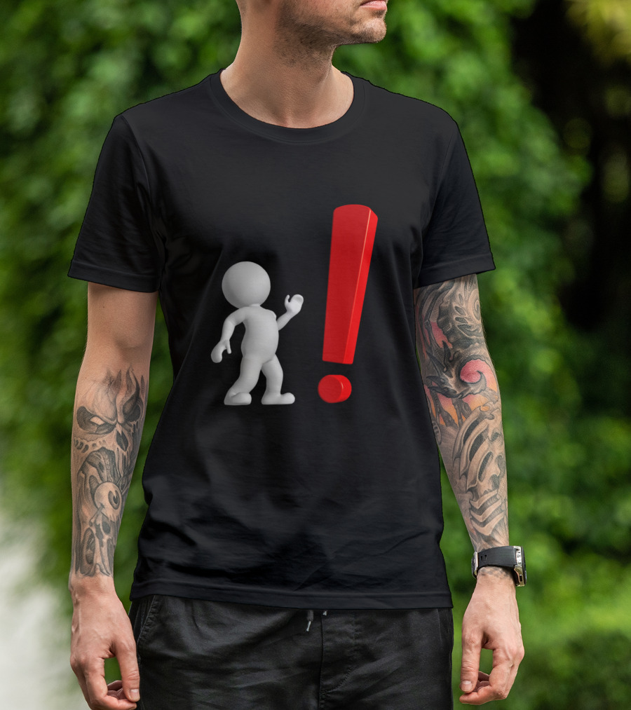 Avatar Exclamation Point 3D Figure T-Shirt