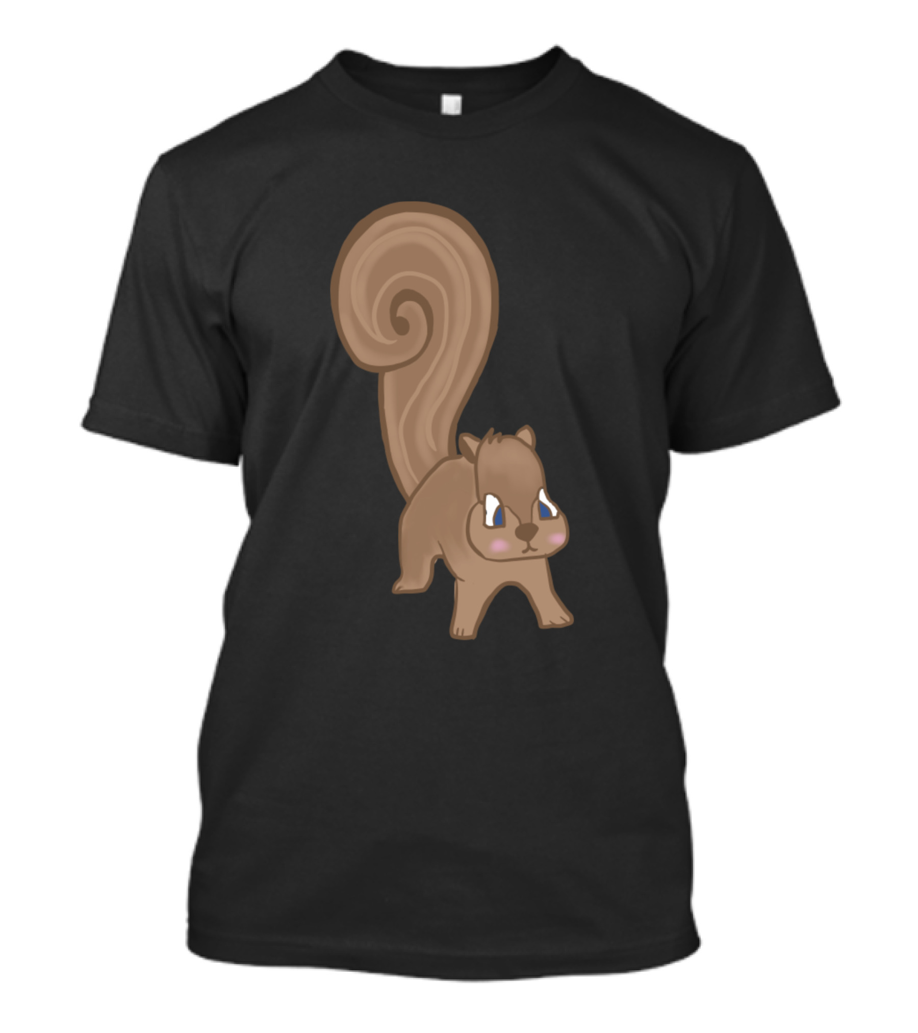 Blue Eye Squirrel Character With Cute Expression T-Shirt