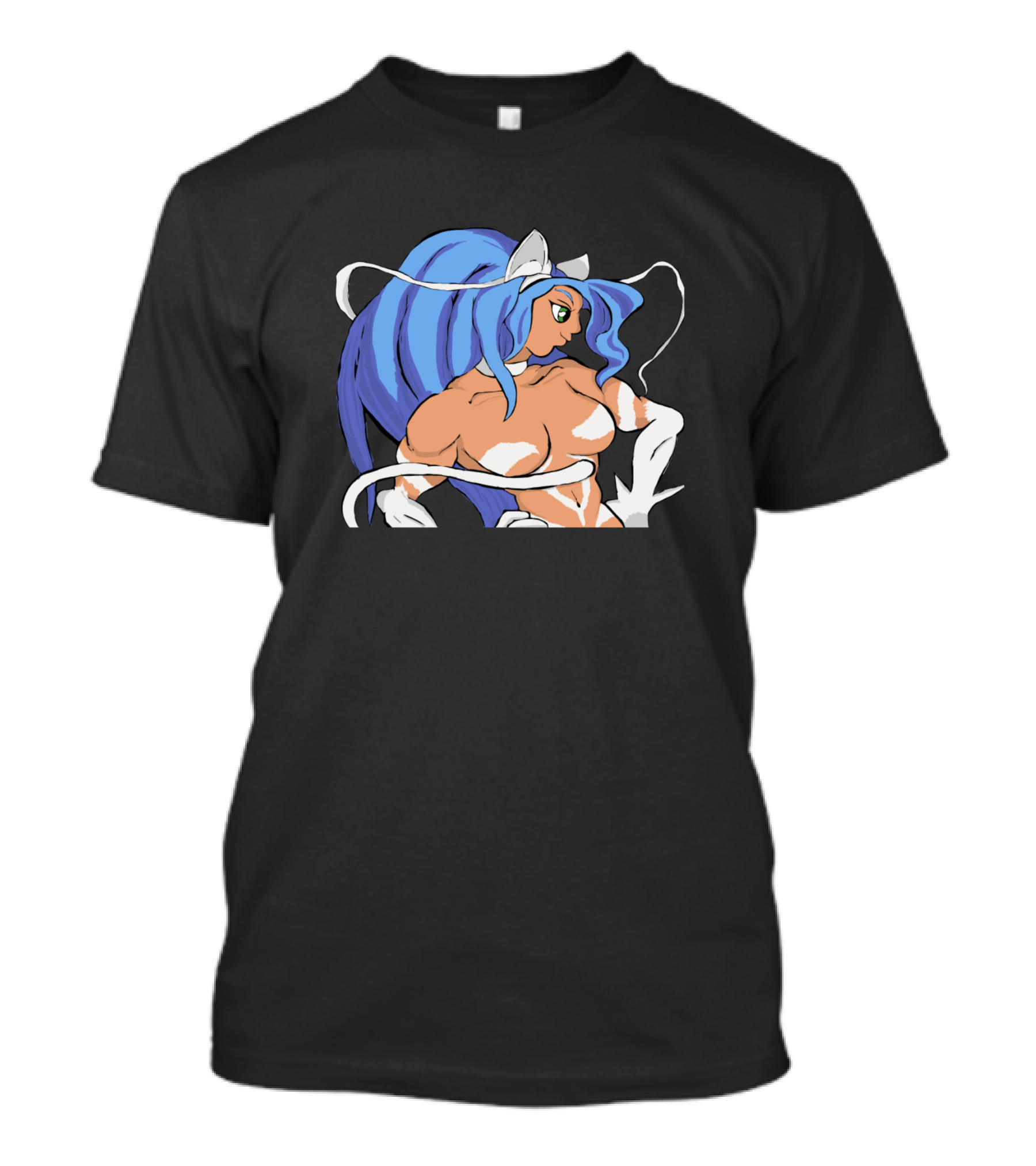 Felicia The Ferocious Fighting Feline Manga Warrior T-Shirt