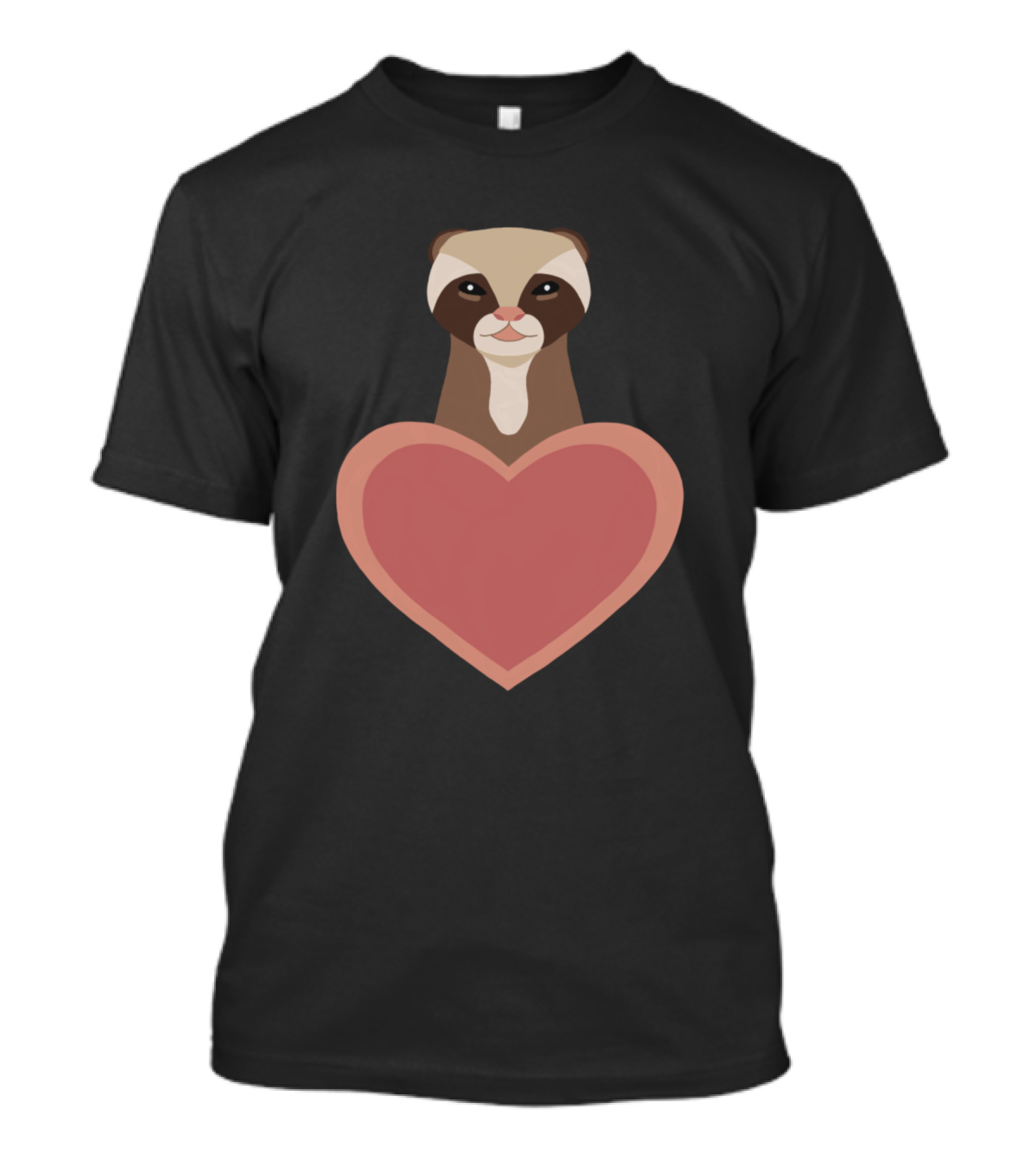 Ferret Love Heart T-Shirt