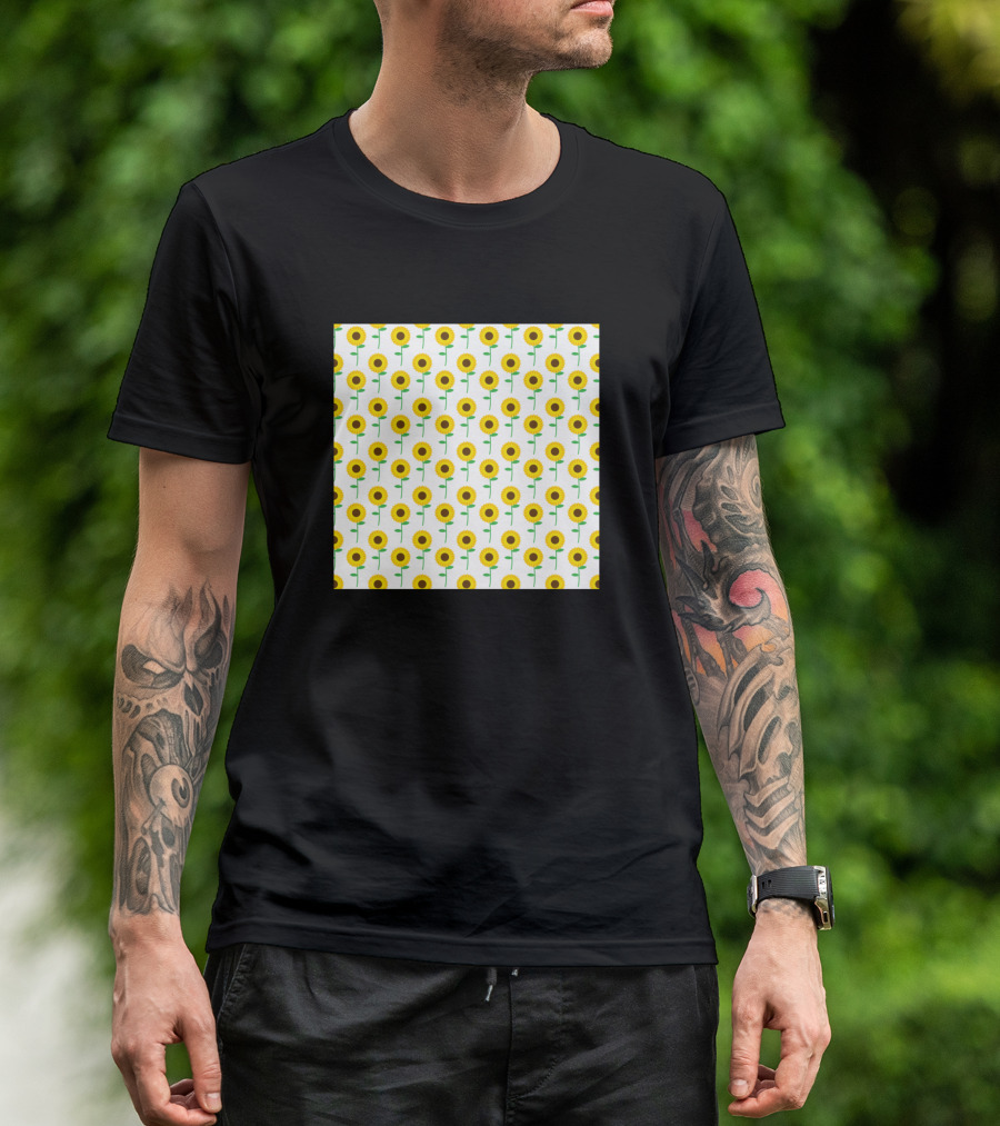 Fun Sunflower Neck Gaiter T-Shirt