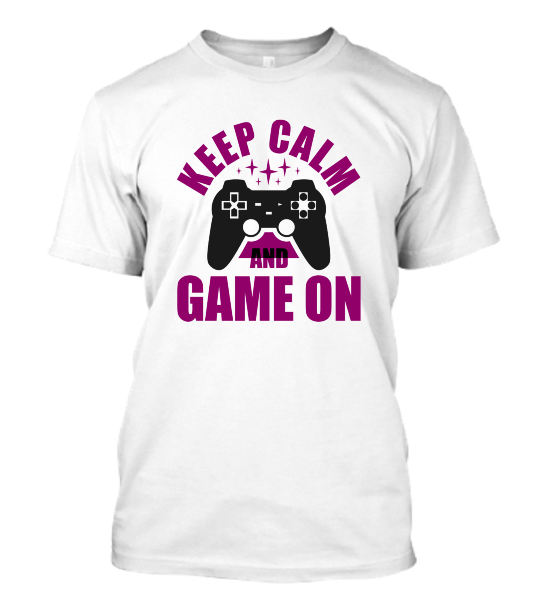 Keep Calm And Game On Video Controller T-Shirt