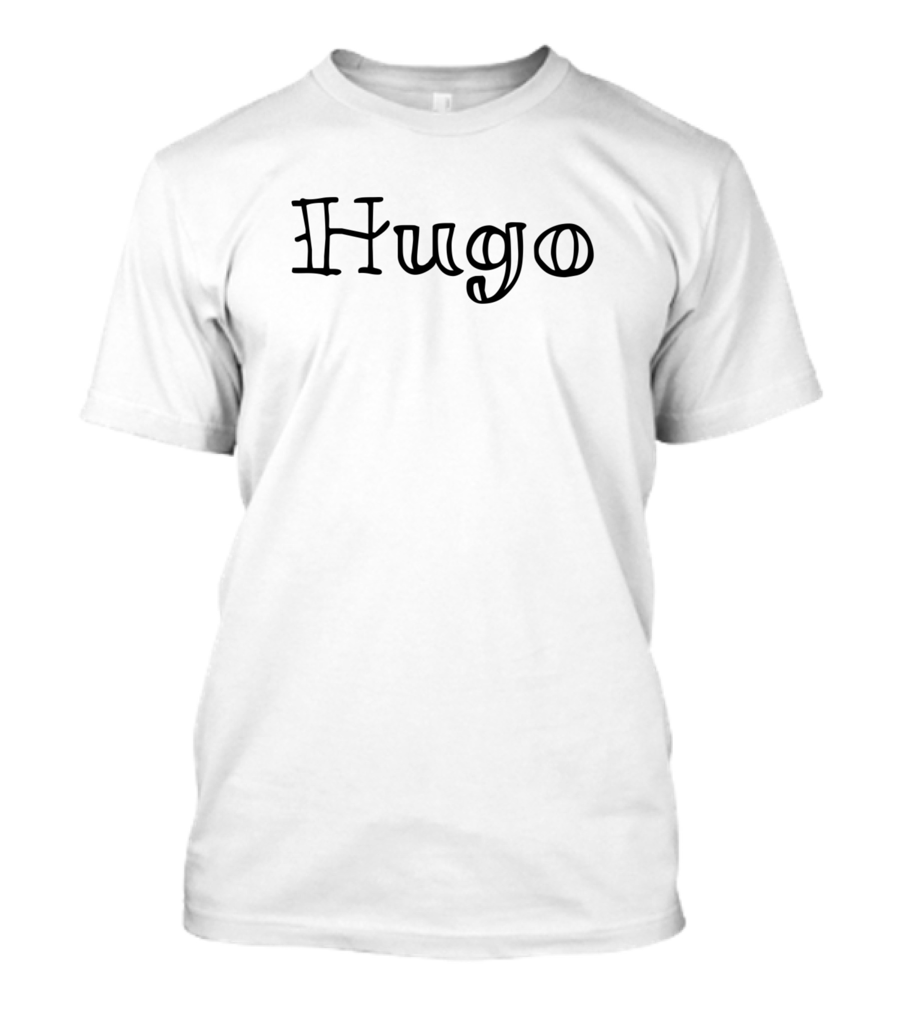Hugo Black Font T-Shirt