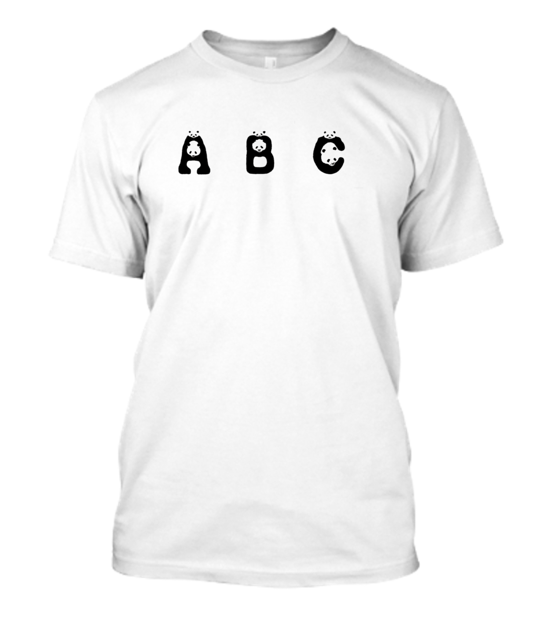 Just A Girl Who Loves Pandas ABC Panda Alphabet T-Shirt