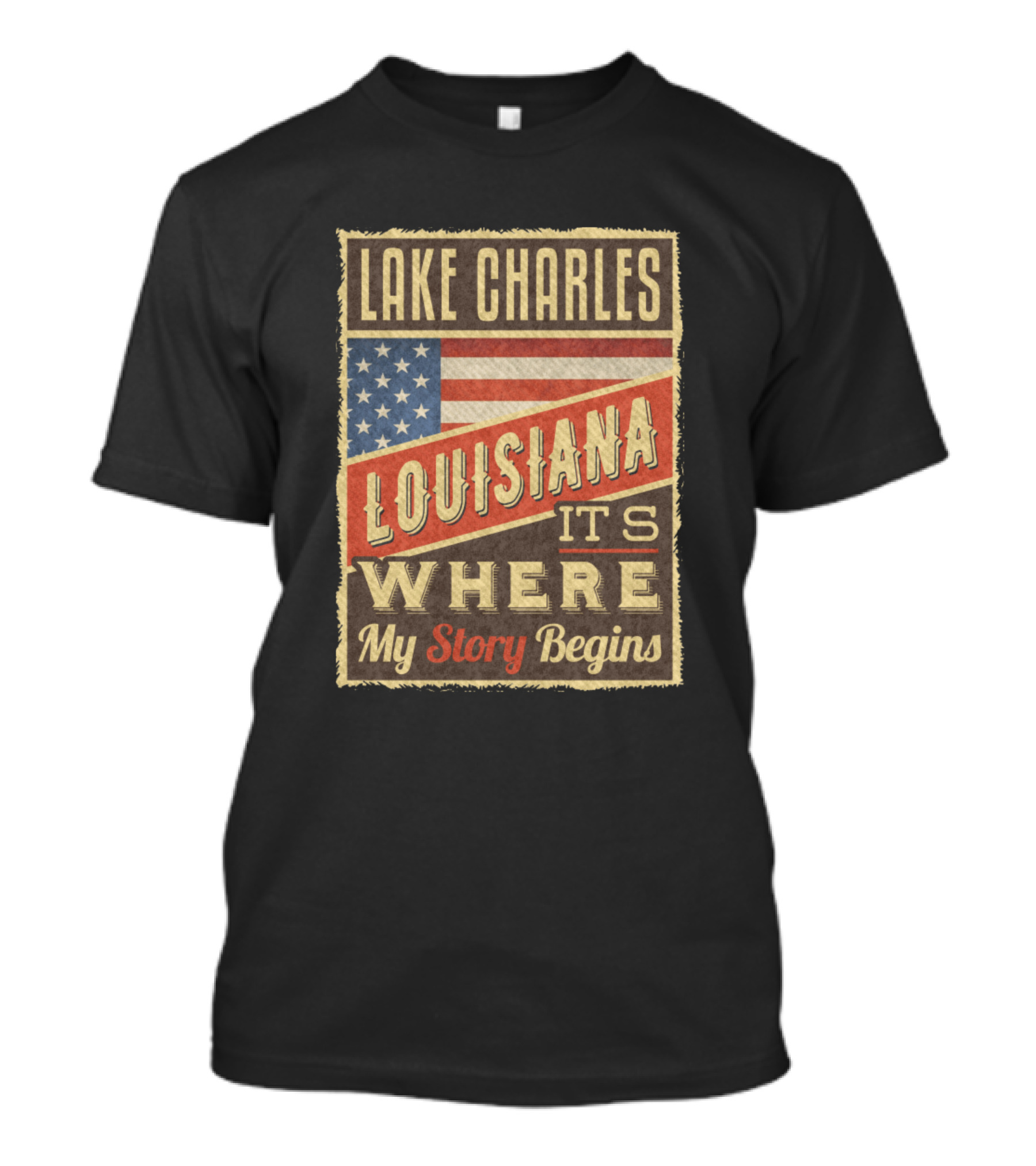 Lake Charles Louisiana Its Where My Story Begins T-Shirt