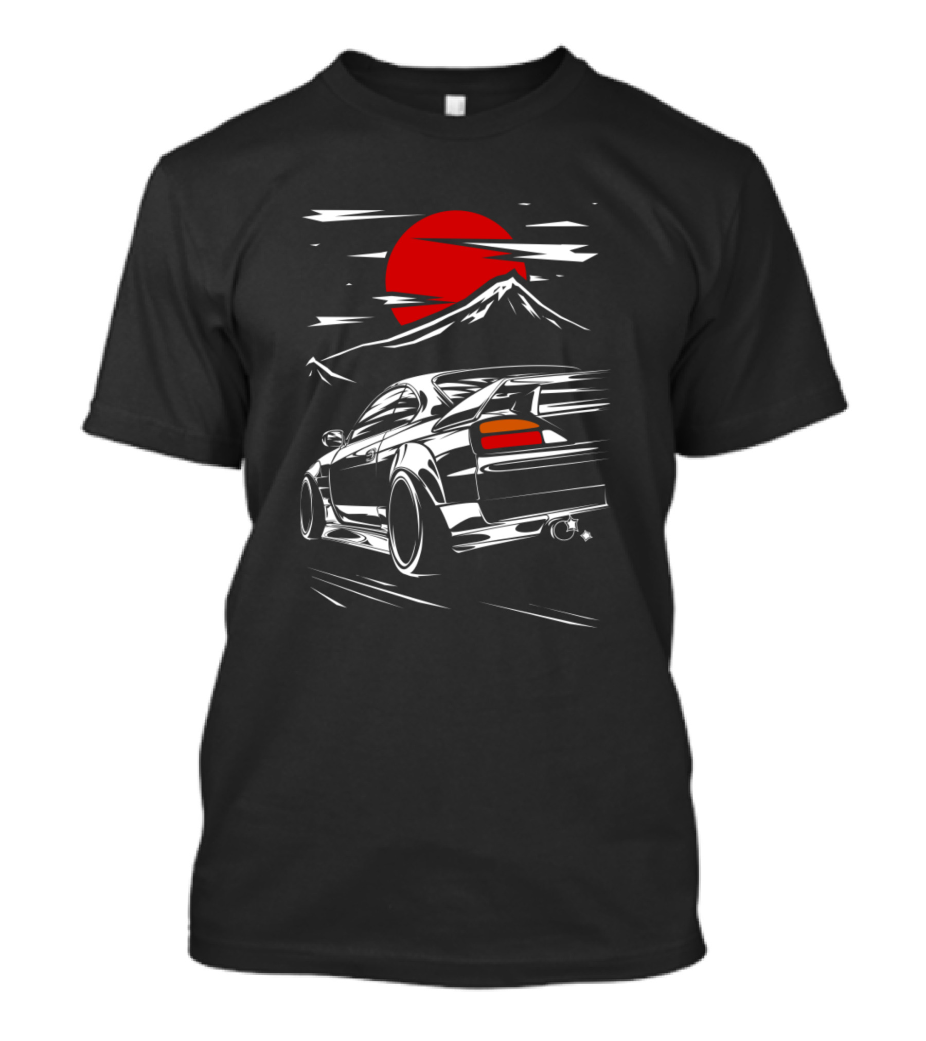 Nissan S15 Silvia Schassis With Fuji Mountain And Red Sun T-Shirt