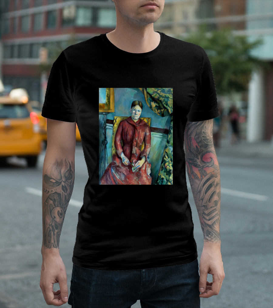 Paul Madame Cezanne in a Red Dress Painting by Paul Cezanne T-Shirt