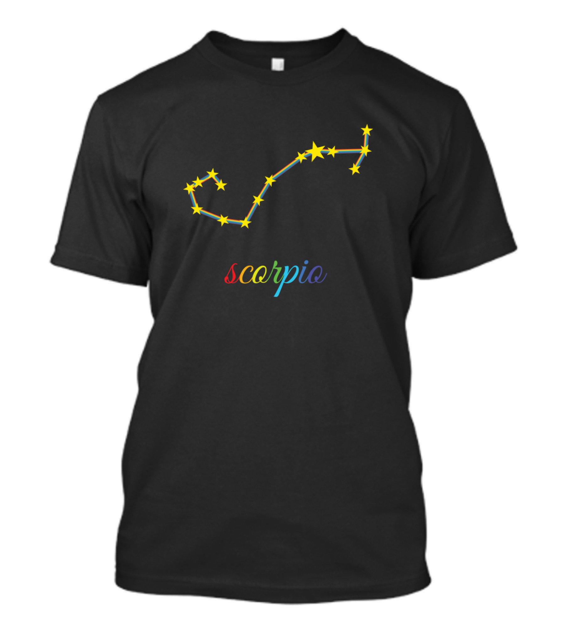 Scorpio Rainbow Stars Constellation T-Shirt