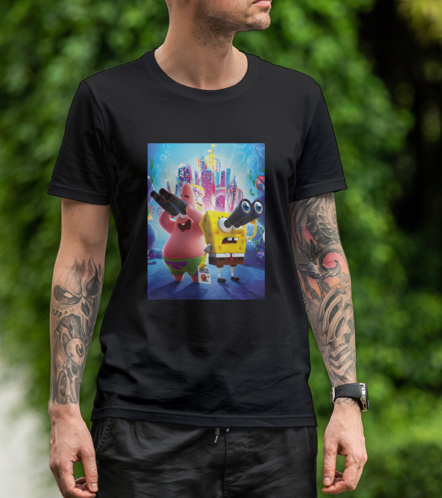 SpongeBob And Patrick City Adventure Binoculars T-Shirt